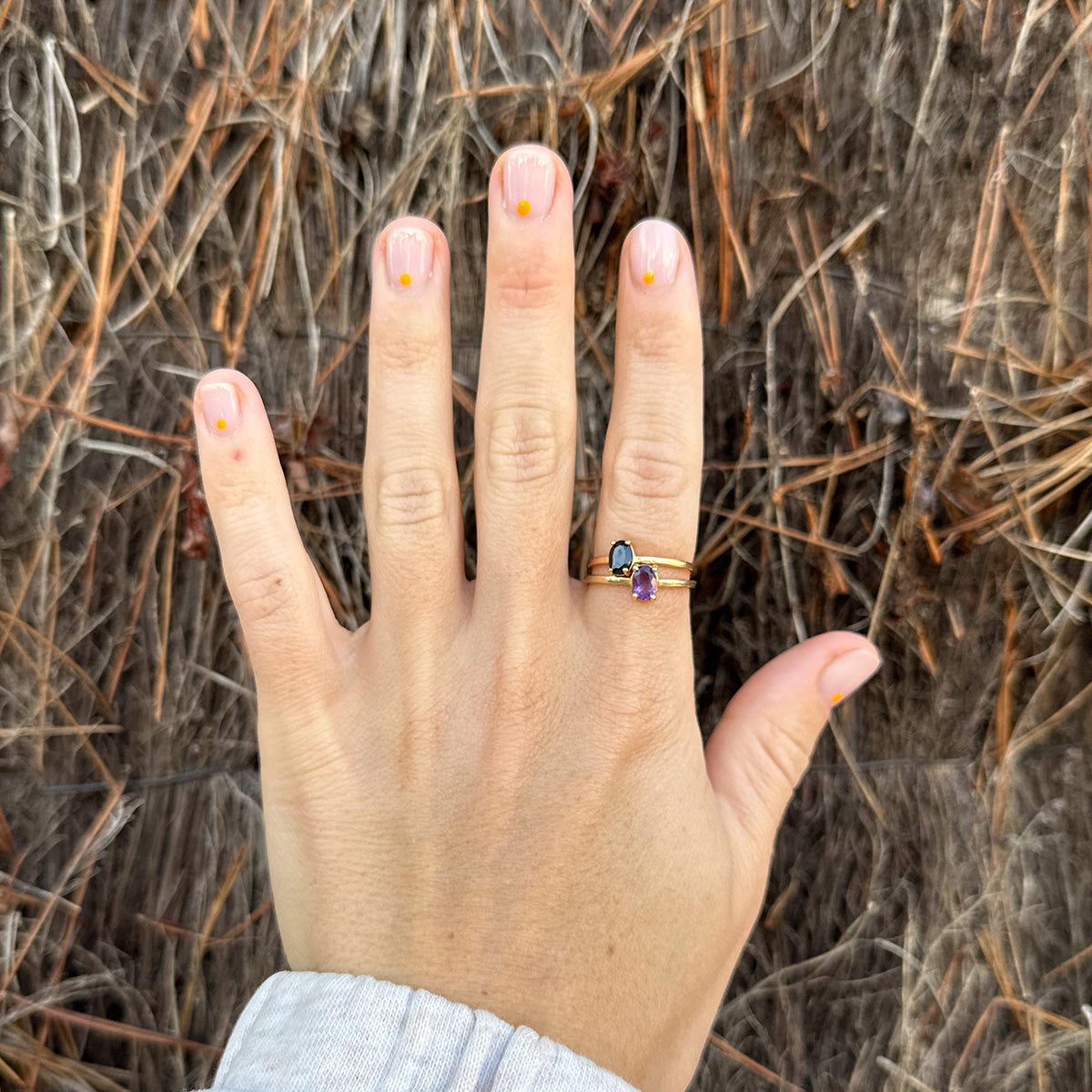 Pierścionek SPINEL złoty