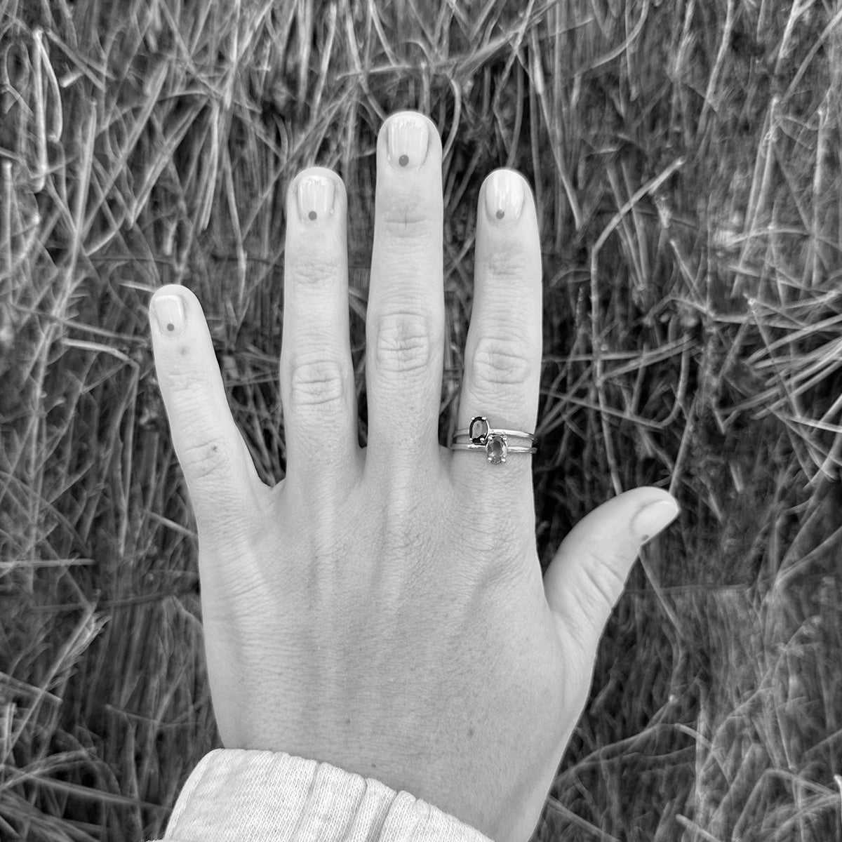 Pierścionek SPINEL srebrny