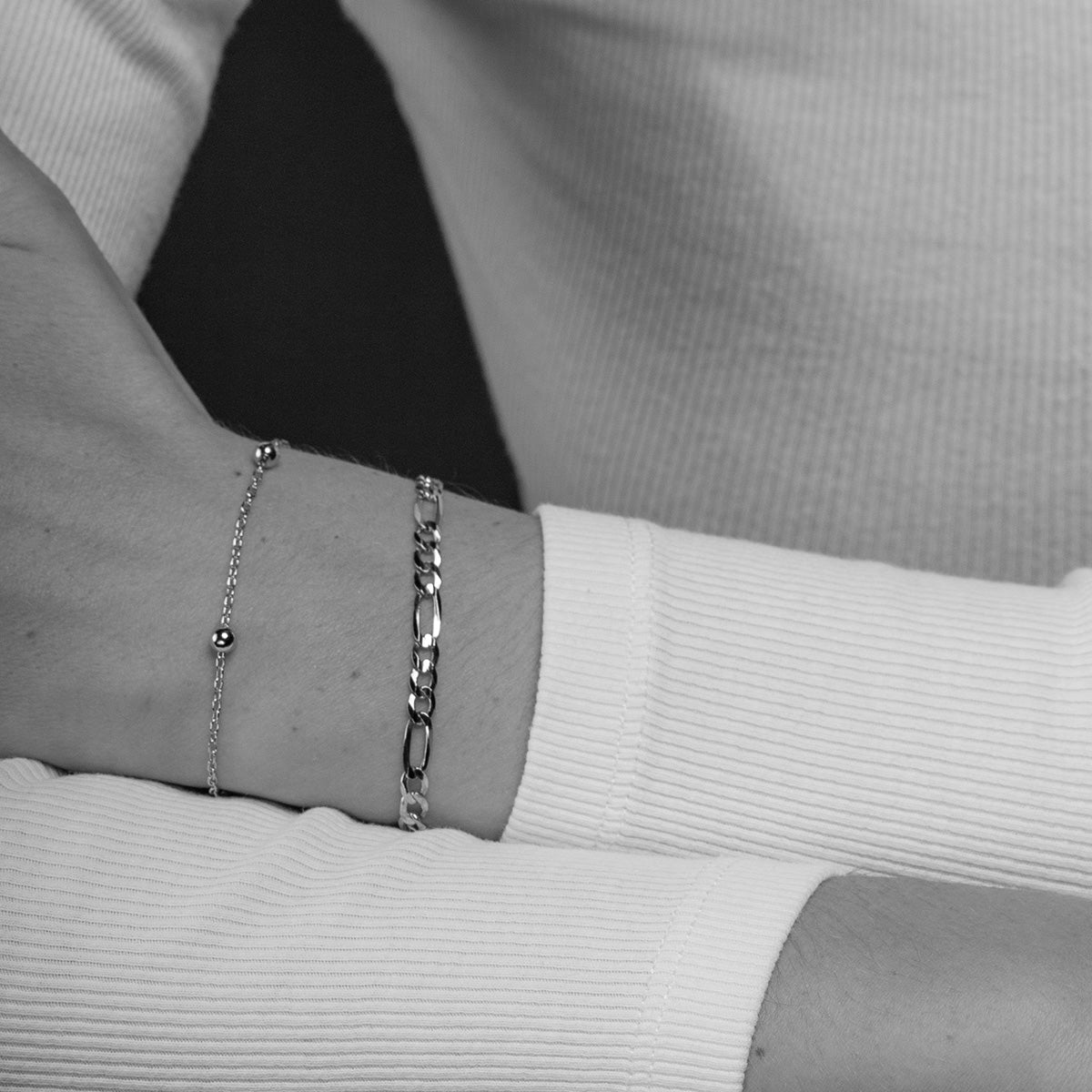 Bransoletka TAYLOR - UNISEX srebrna