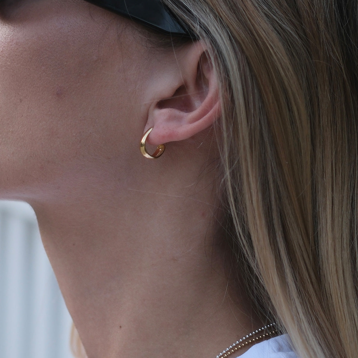 Kolczyki TEAR srebrne pozłacane