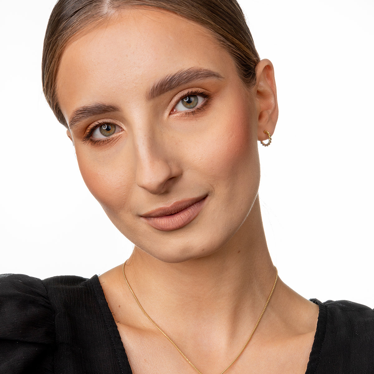 Kolczyki TWIST srebrne pozłacane