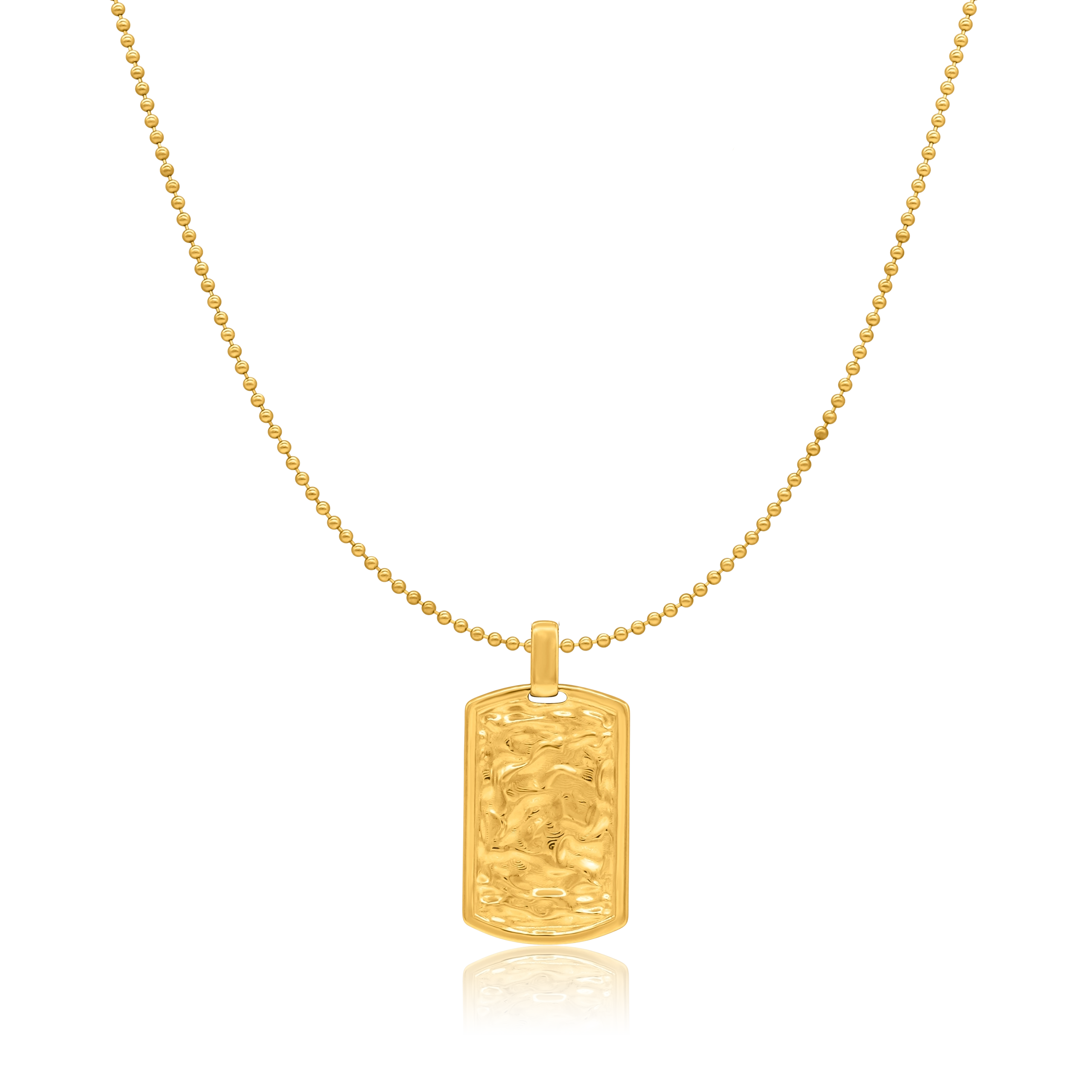 Zestaw UNISEX srebrny pozłacany - łańcuszek i zawieszka