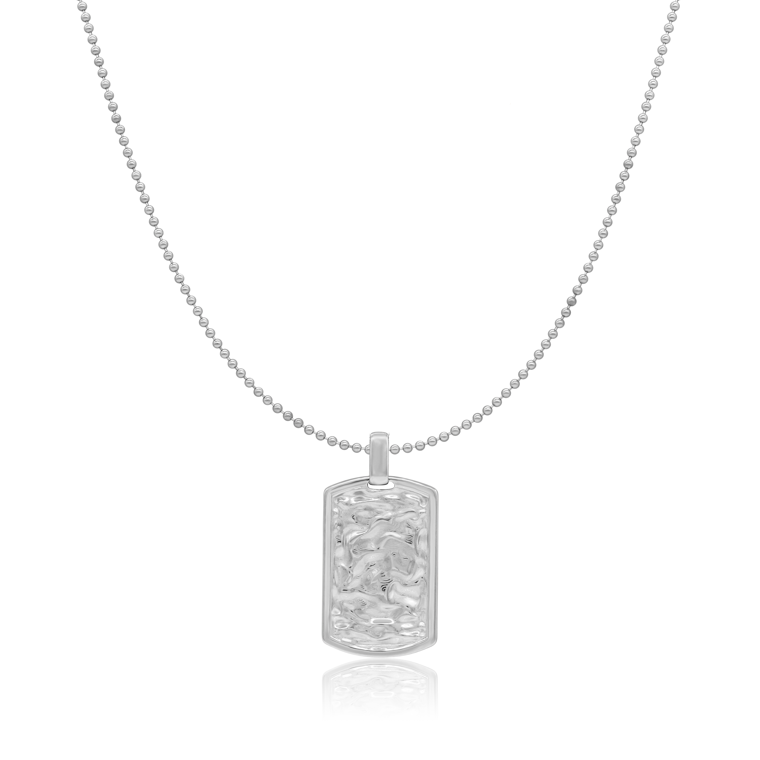 Zestaw UNISEX srebrny - łańcuszek i zawieszka