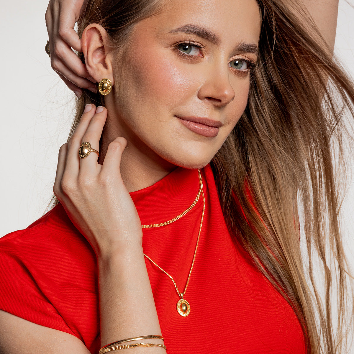 Zawieszka ZOE srebrna pozłacana