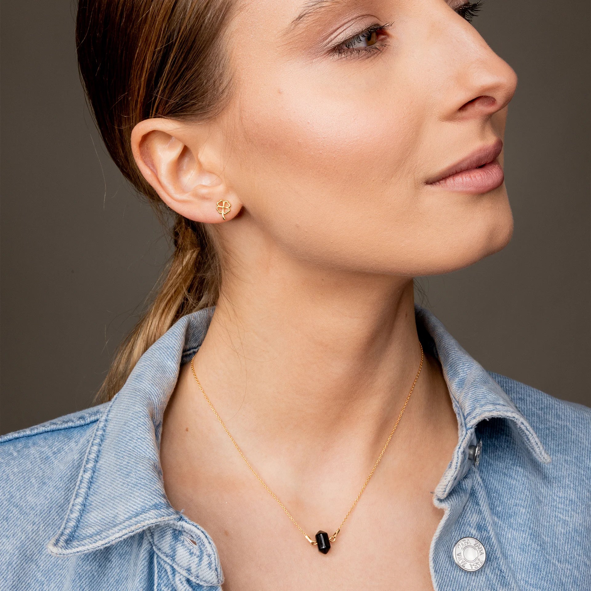 Kolczyki koniczynki CLOVER złote