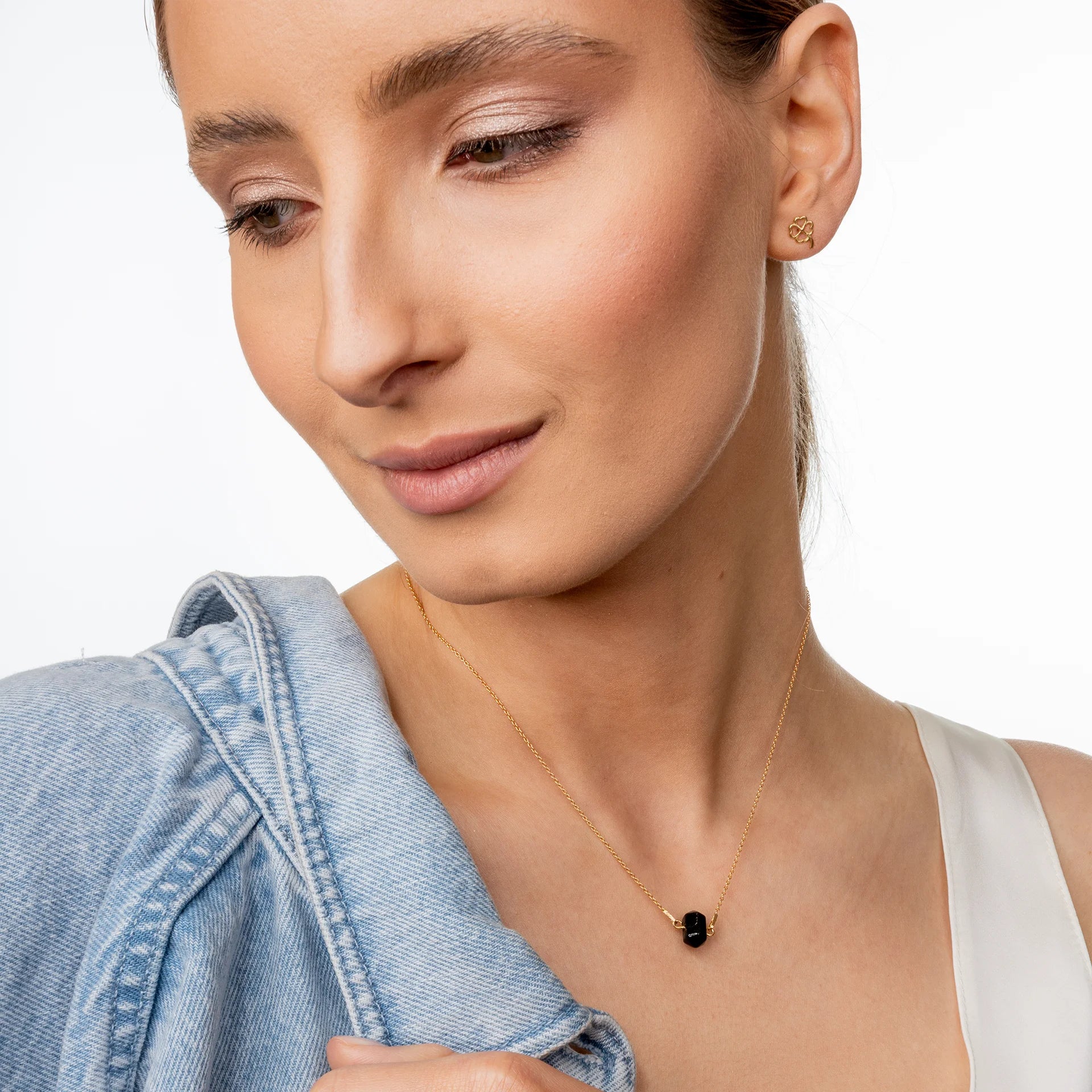 Kolczyki koniczynki CLOVER złote