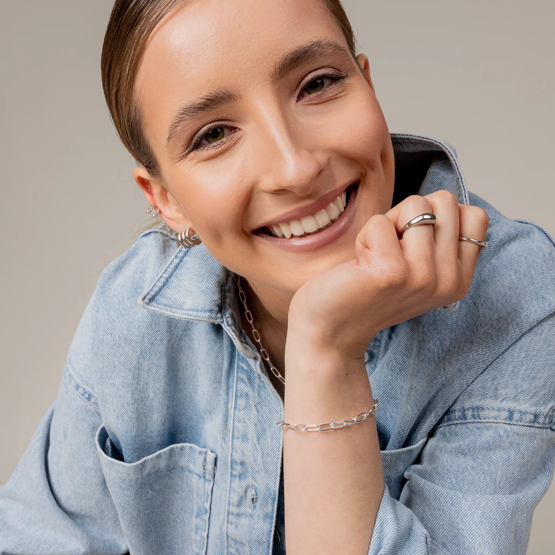 Bransoletka MARGARET srebrna