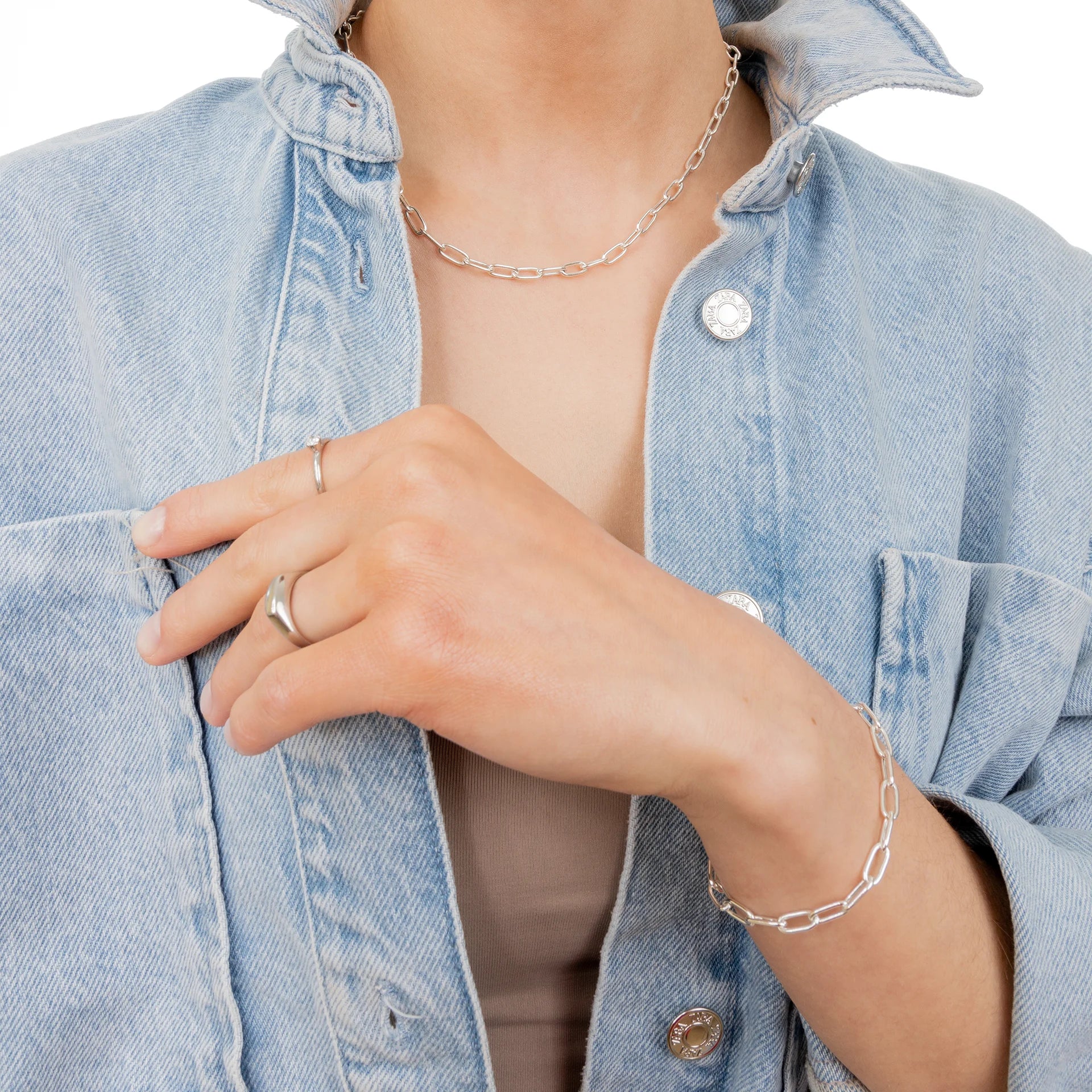 Łańcuszek MARGARET srebrny