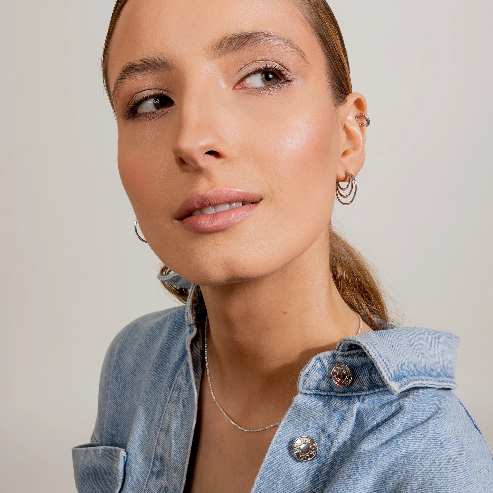 Kolczyki koła CHARM srebrne