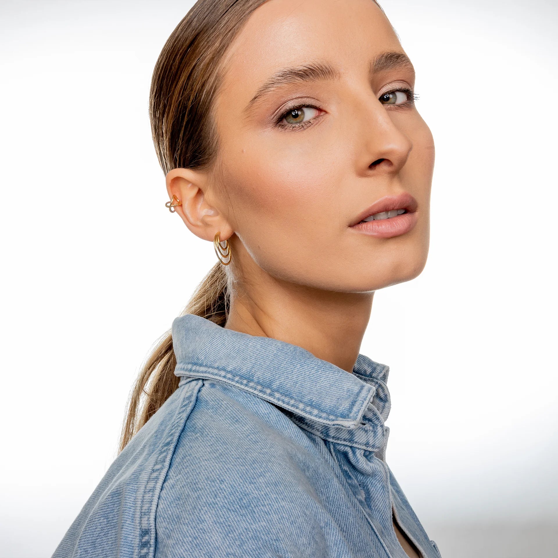 Kolczyki koła CHARM złote