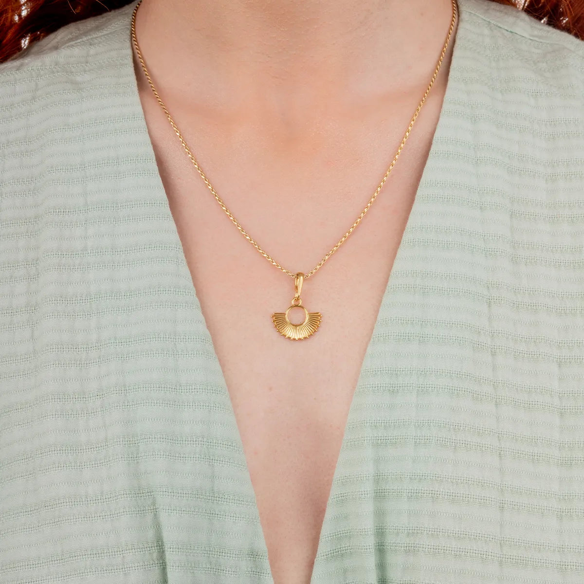 Zawieszka słońce SUN srebrna pozłacana