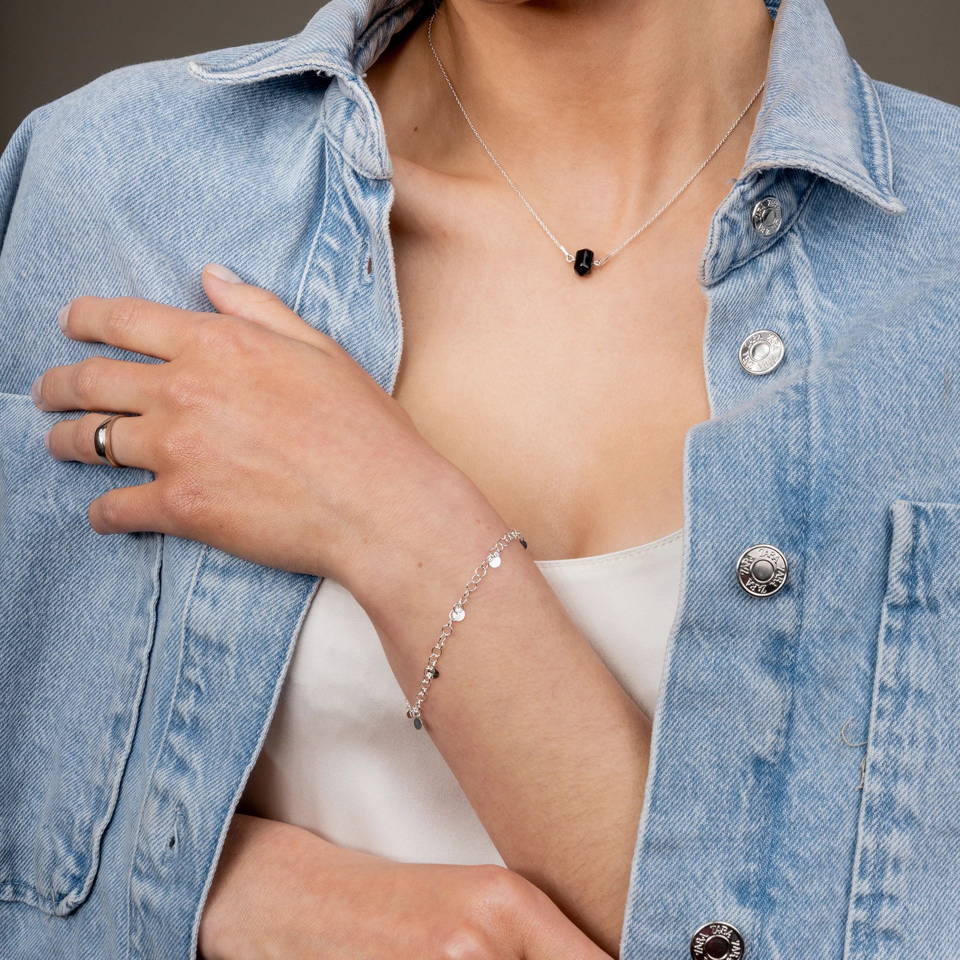 Bransoletka NAOMI srebrna