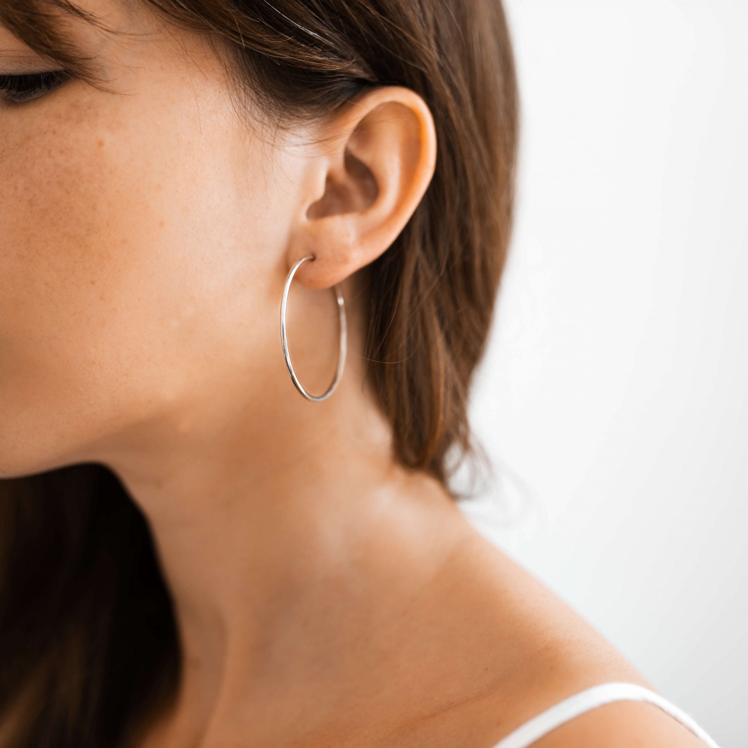 Kolczyki koła ESMERALDA srebrne