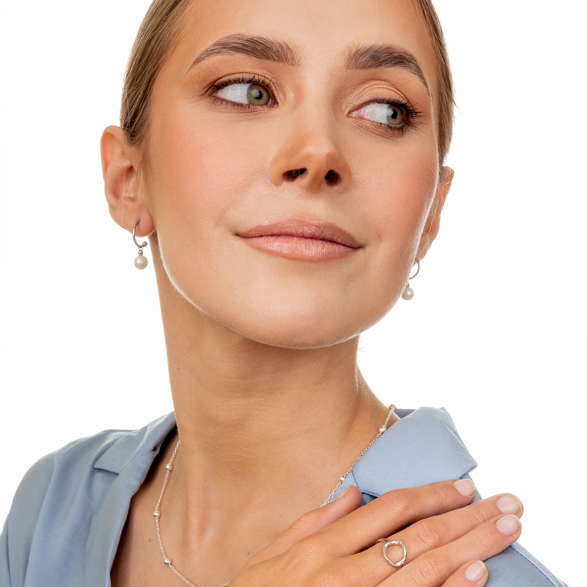 Kolczyki z perłą PURE srebrne