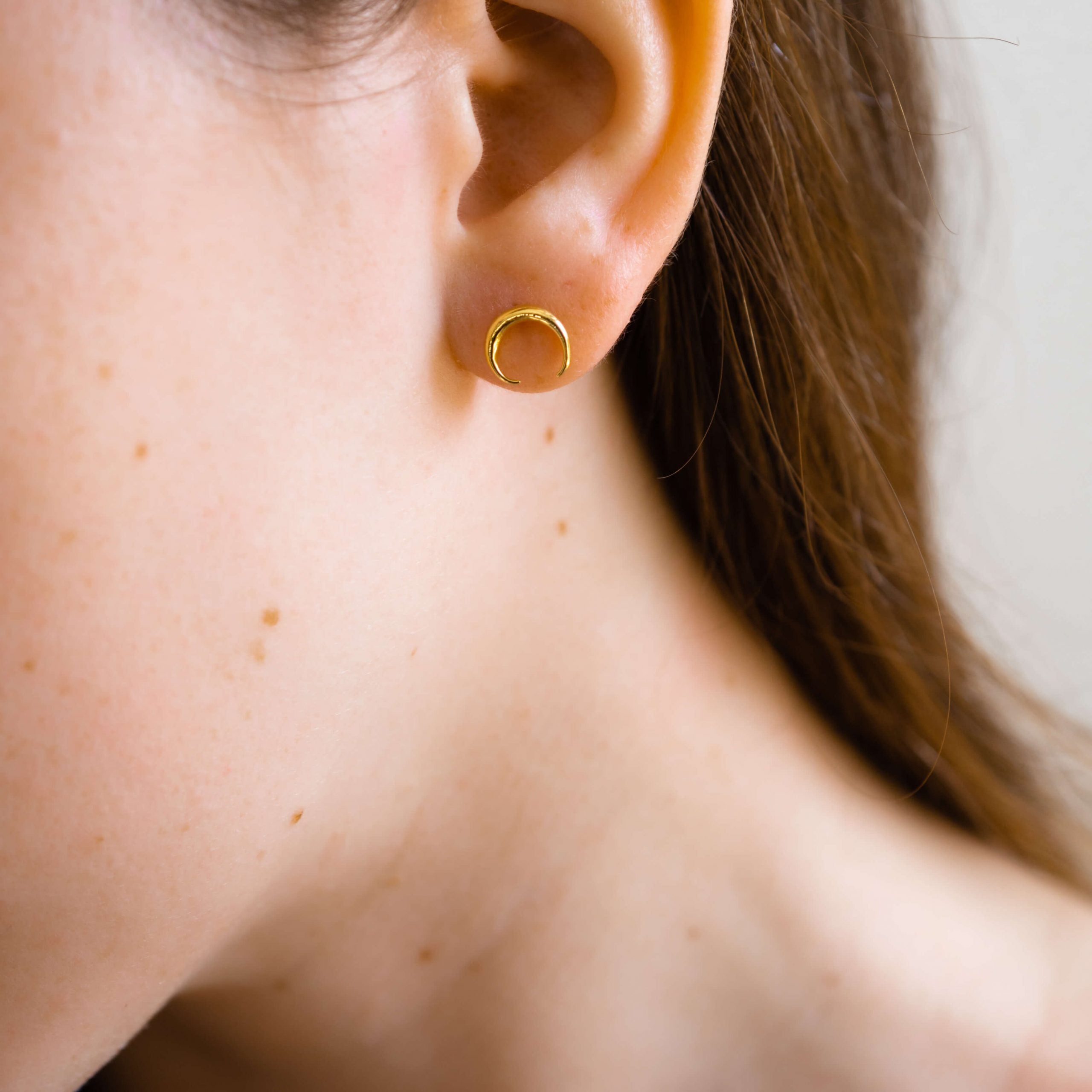 Kolczyki księżyce MOON złote