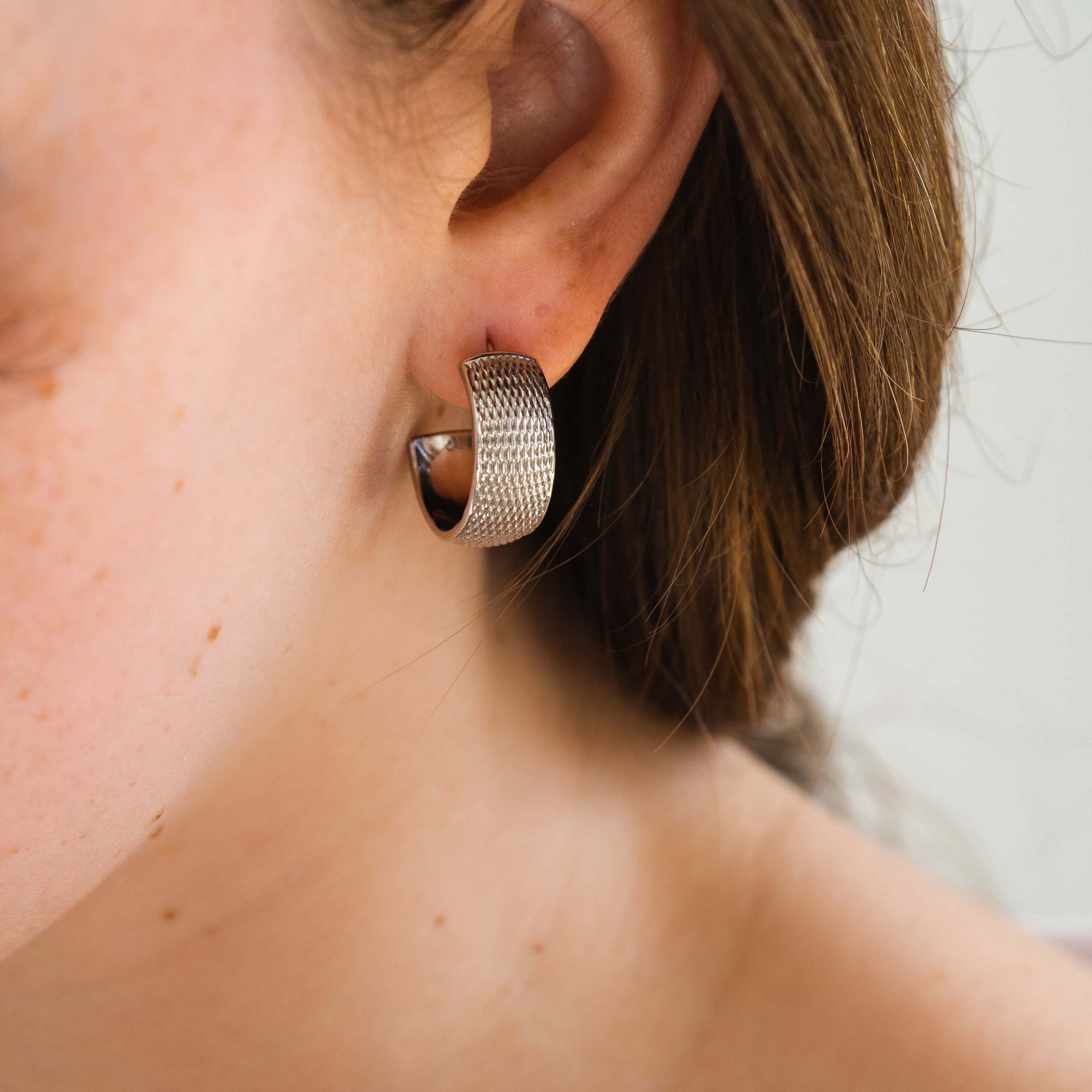 Kolczyki SERPENT srebrne