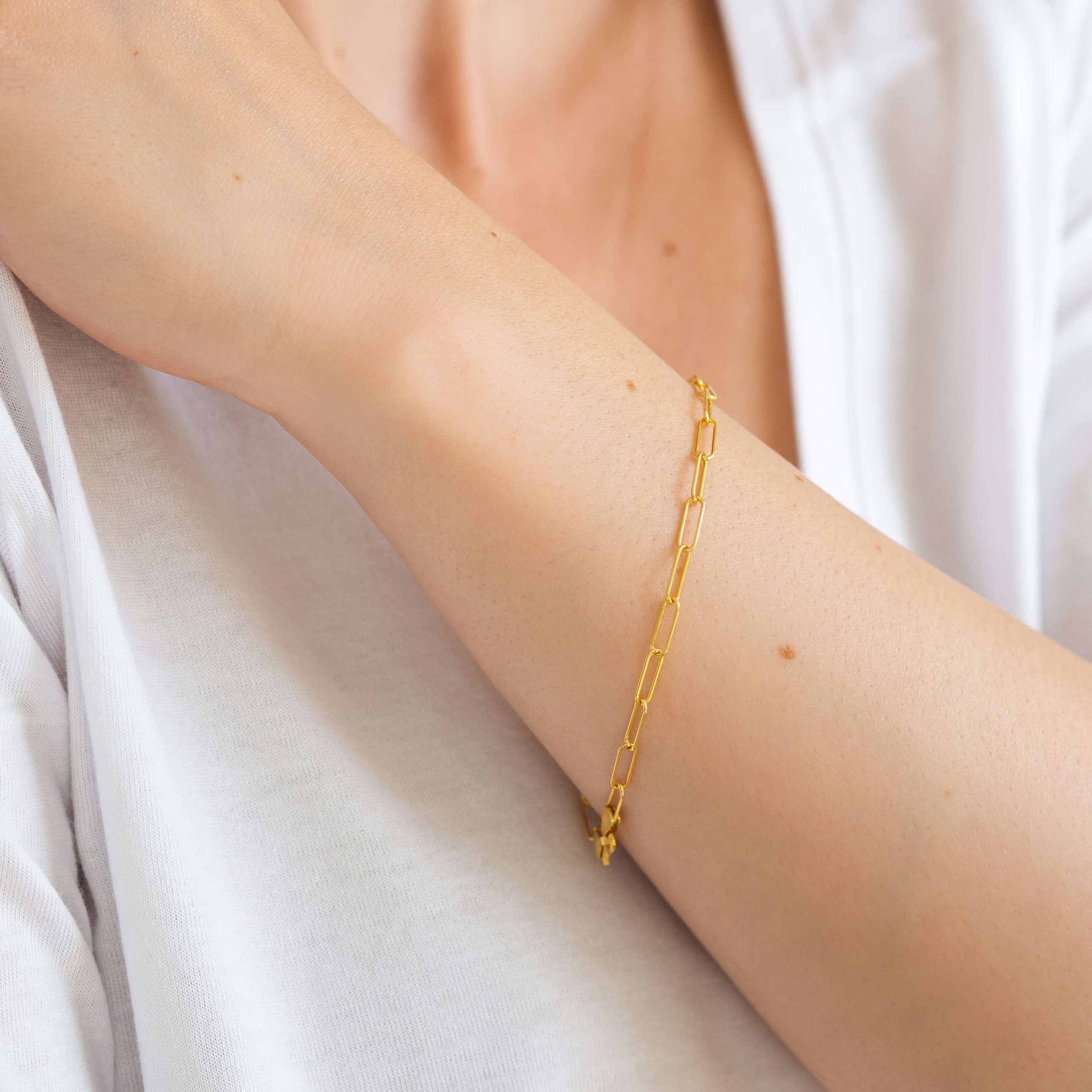 Bransoletka KIM srebrna pozłacana