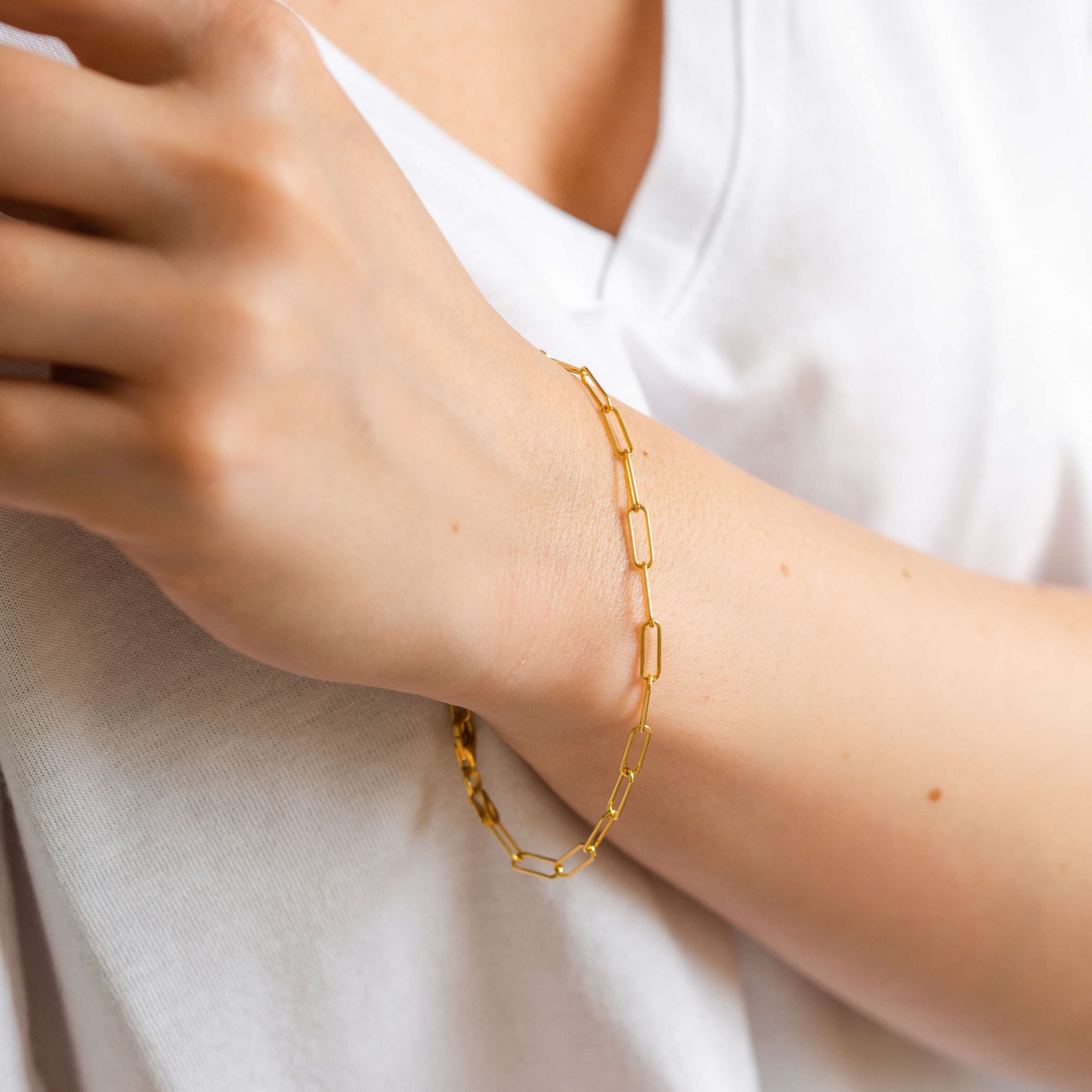 Bransoletka KIM srebrna pozłacana