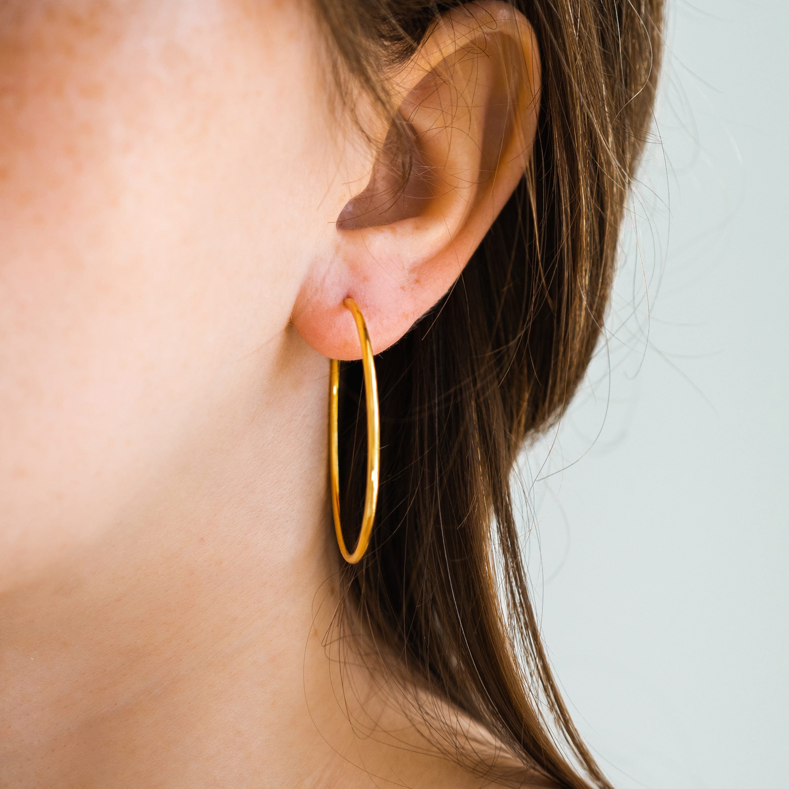 Kolczyki koła ESMERALDA srebrne pozłacane