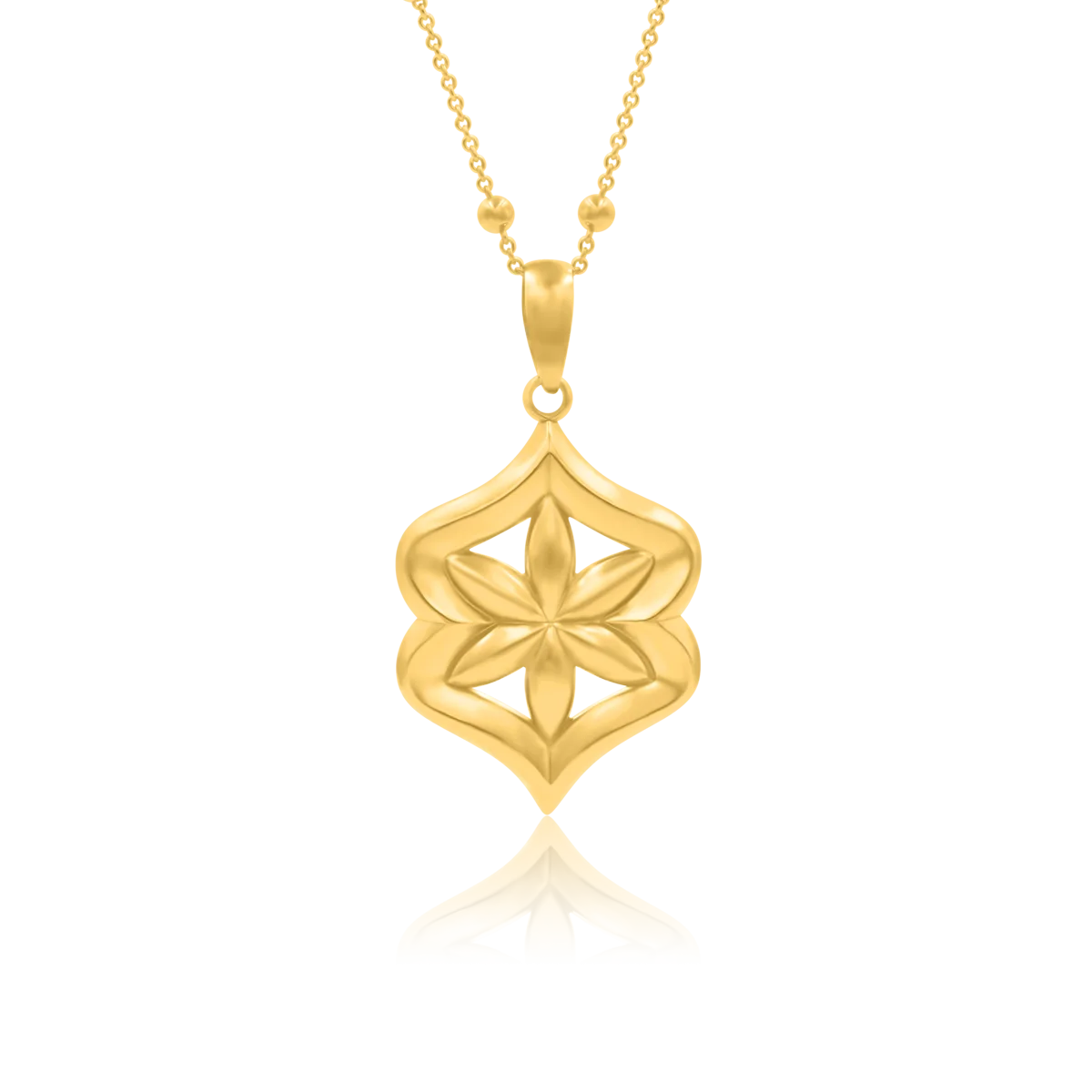 Zawieszka FLOWER srebrna pozłacana