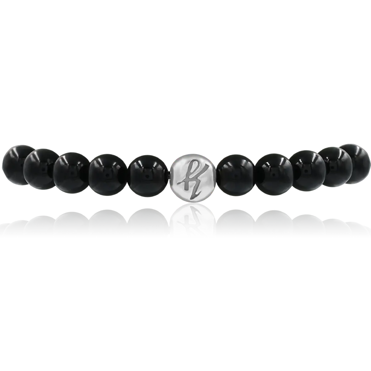 Bransoletka AURORA BLACK srebrna