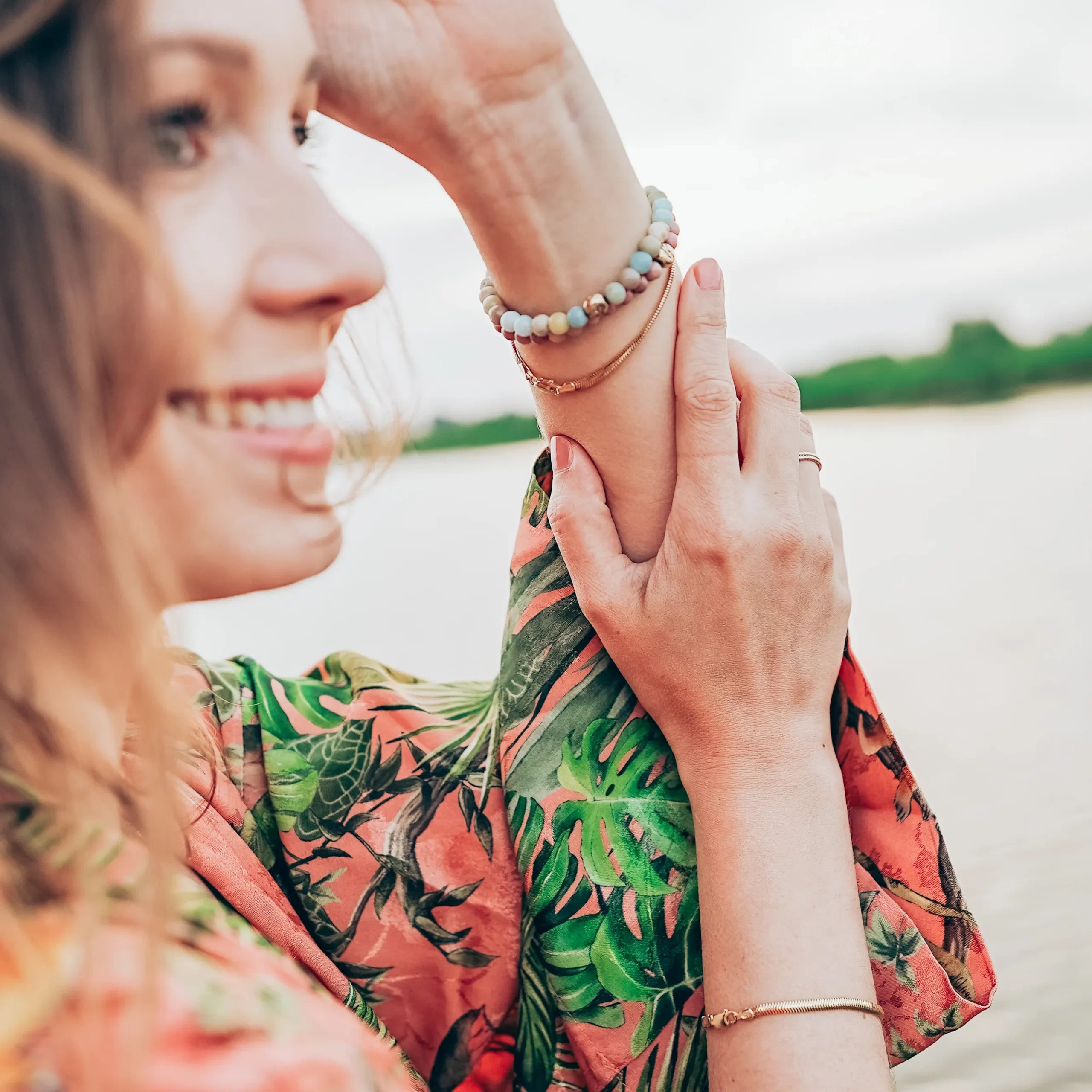 Bransoletka CLEOPATRA srebrna pozłacana