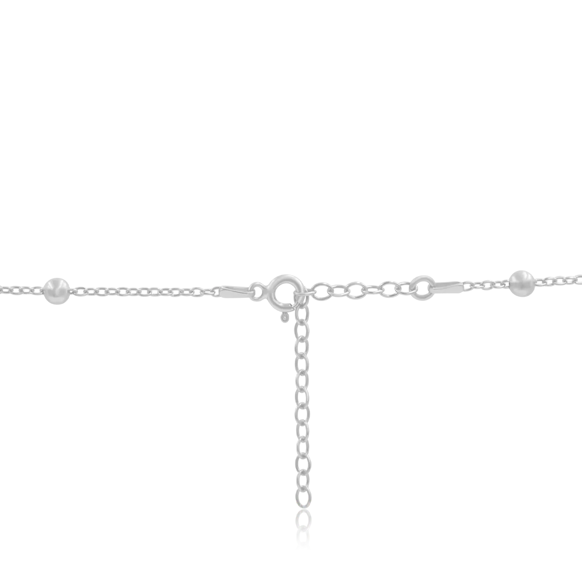 Bransoletka na nogę CLOE srebrna