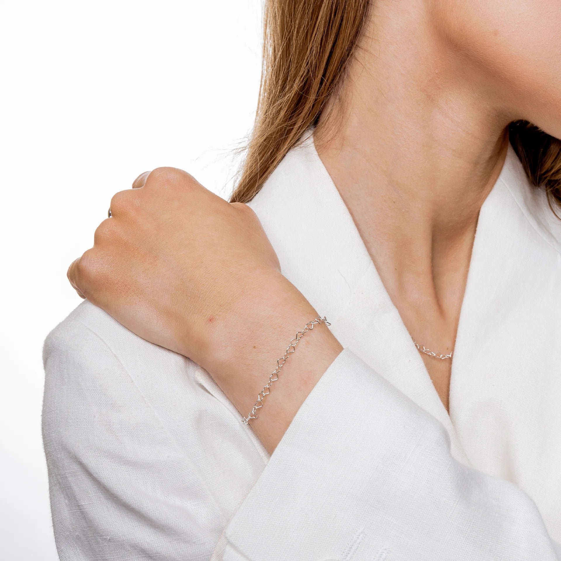 Bransoletka DAPHNE srebrna