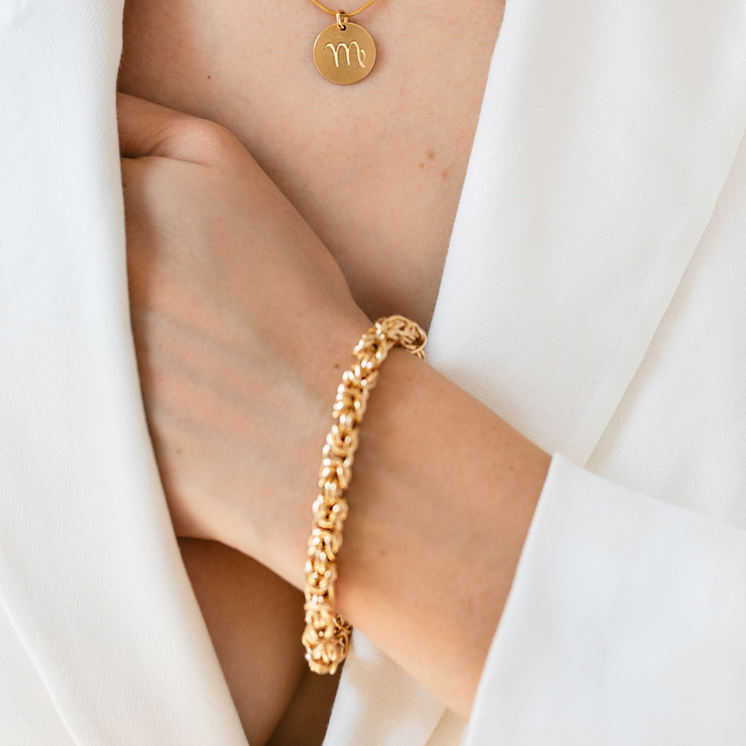 Bransoletka VICTORIA srebrna pozłacana