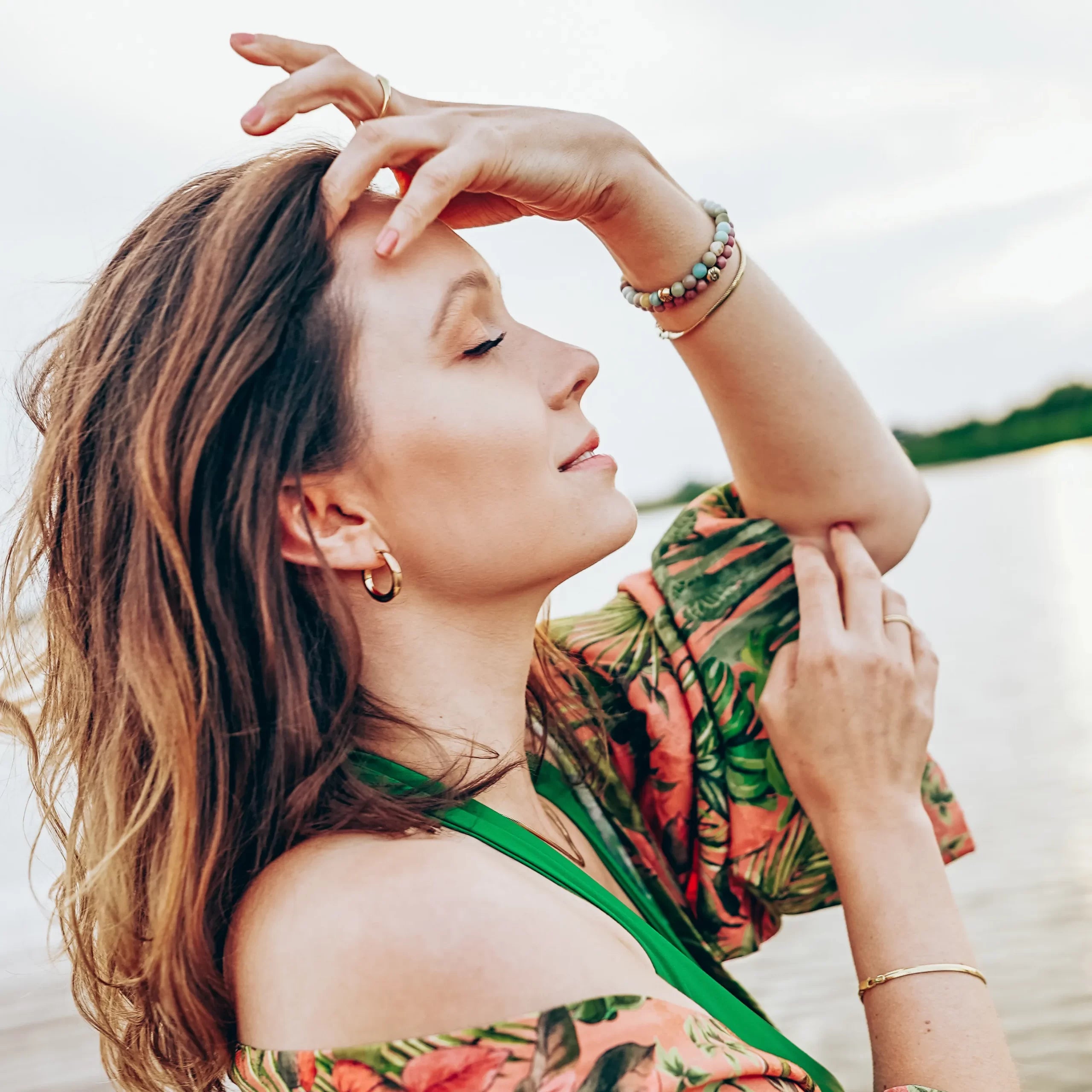 Kolczyki koła CAMILLA srebrne pozłacane