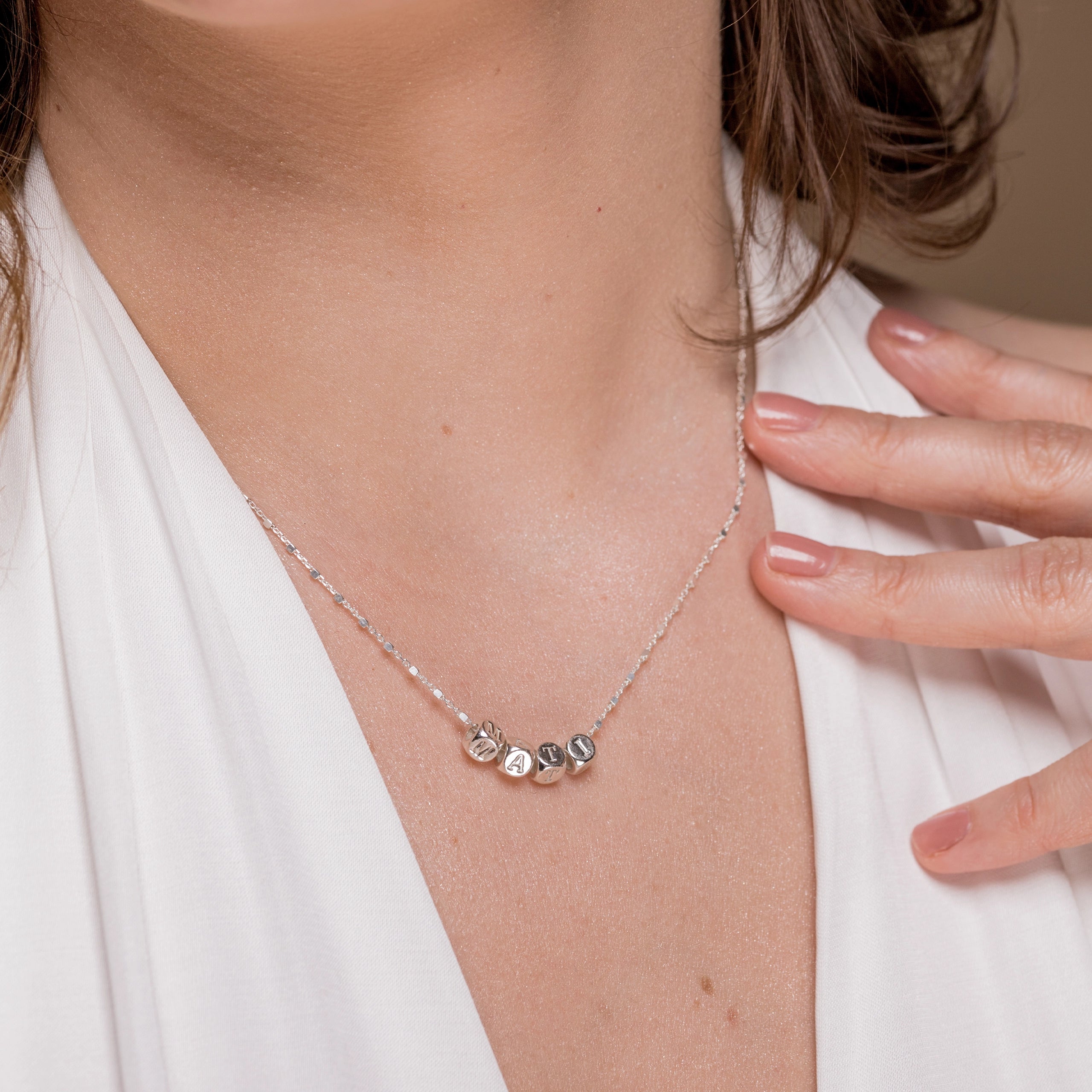 Łańcuszek CAROLINE srebrny - 42 cm