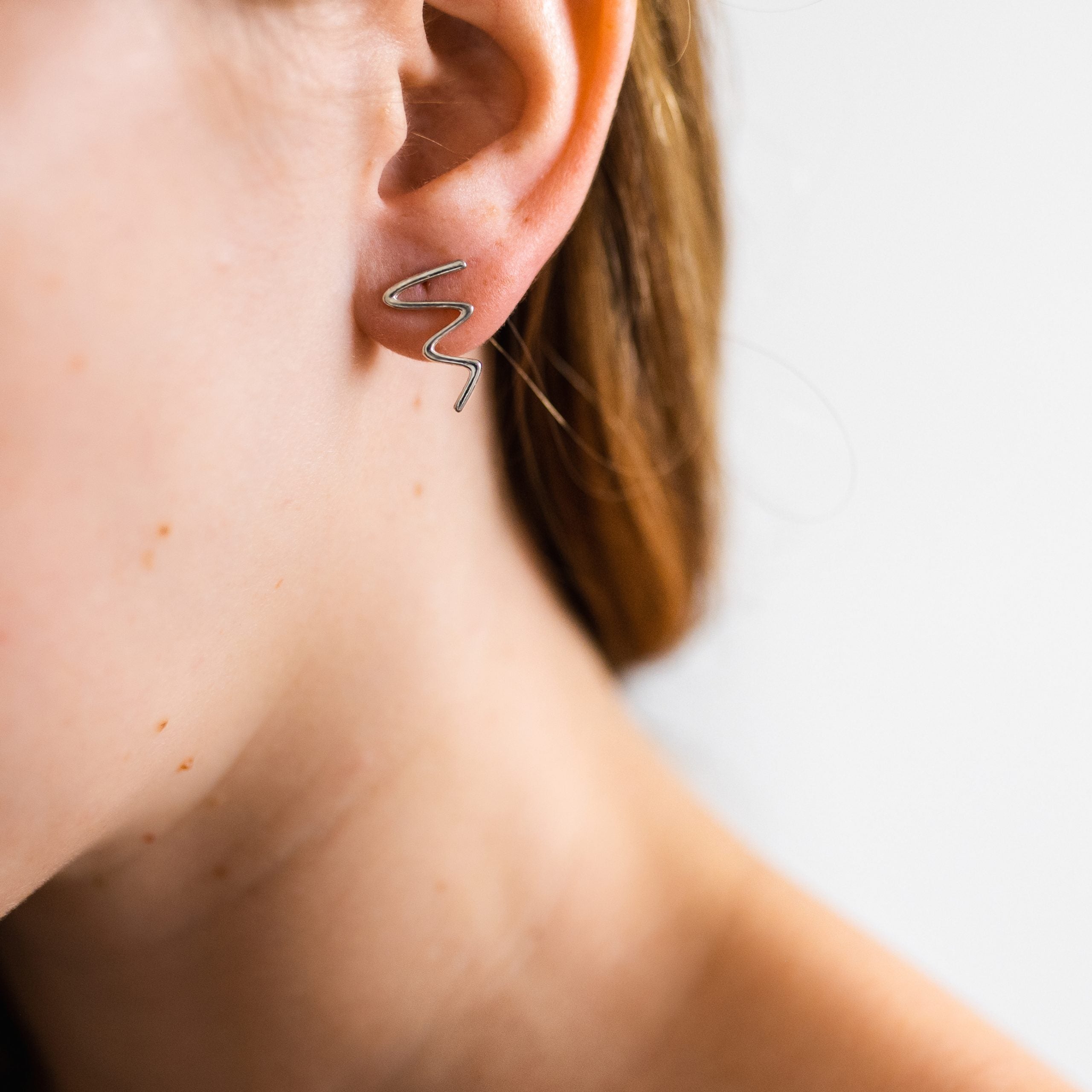 Kolczyki węże SNAKE srebrne