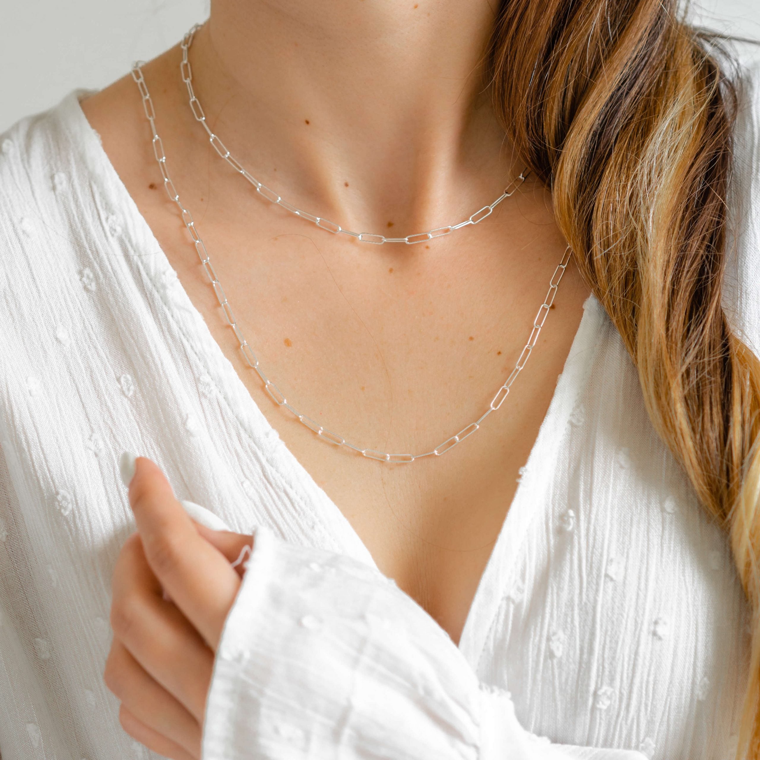 Łańcuszek KIM srebrny - 40 cm