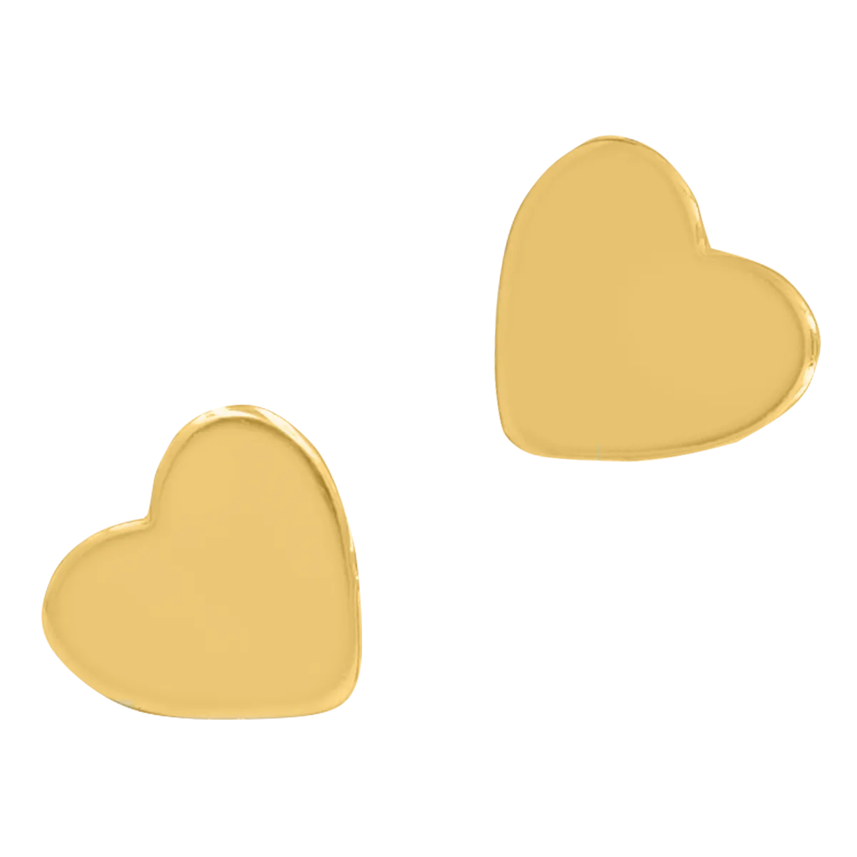 Kolczyki serca ADORE srebrne pozłacane