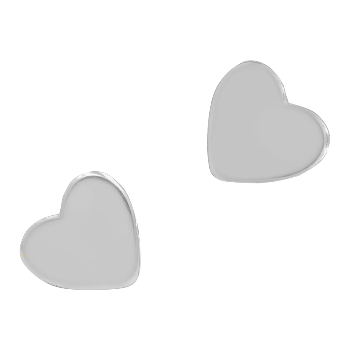 Kolczyki serca ADORE srebrne