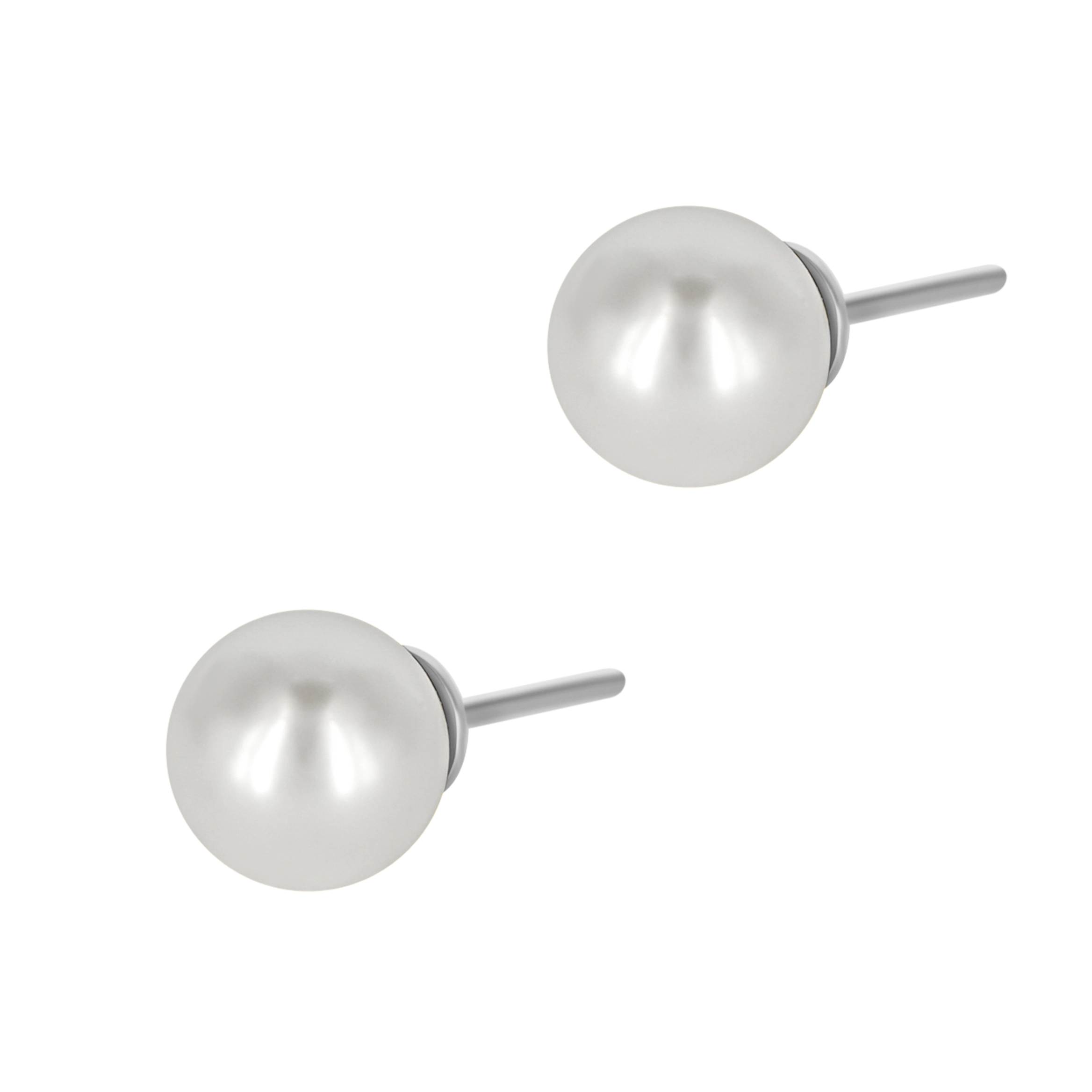 Kolczyki perły BIG PEARLS srebrne