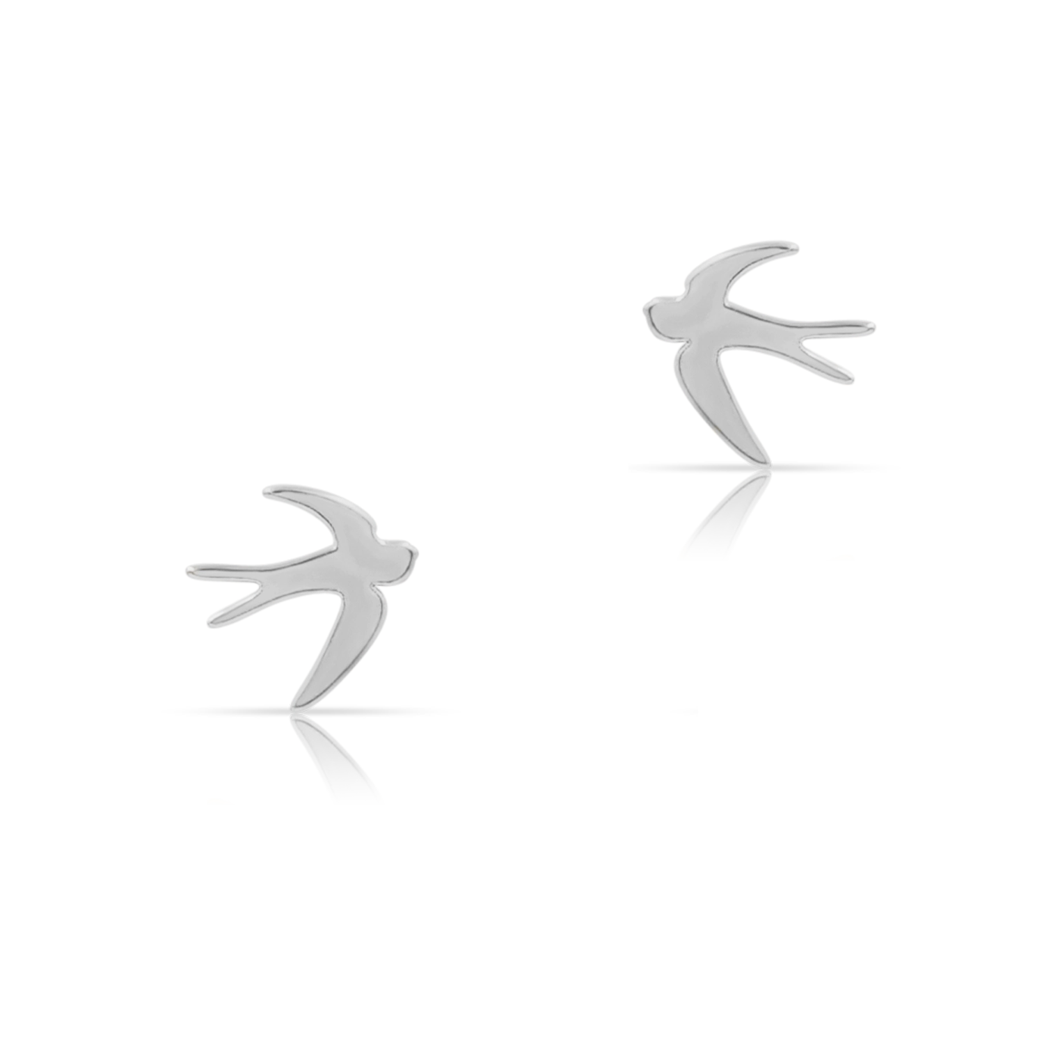 Kolczyki jaskółki BIRD srebrne