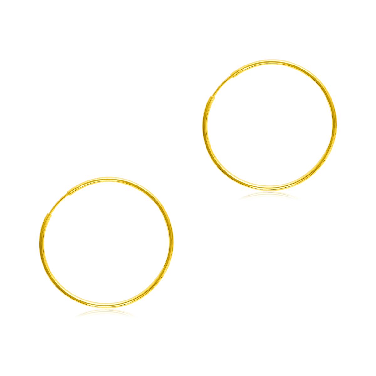 Kolczyki koła ESMERALDA srebrne pozłacane