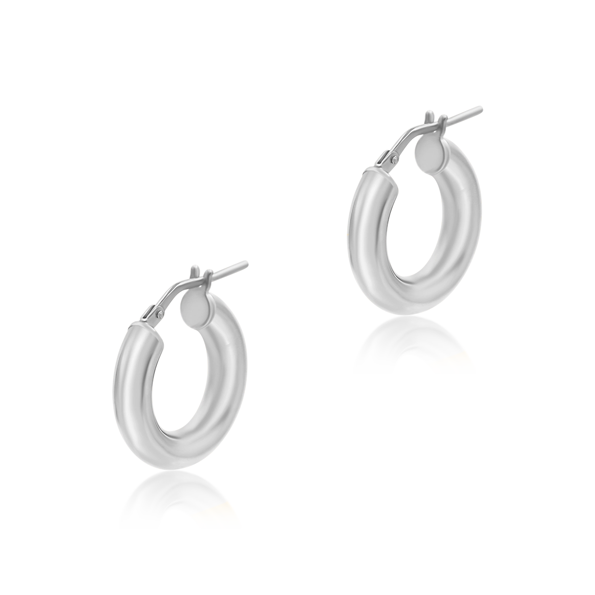 Kolczyki koła CAMILLA MINI srebrne