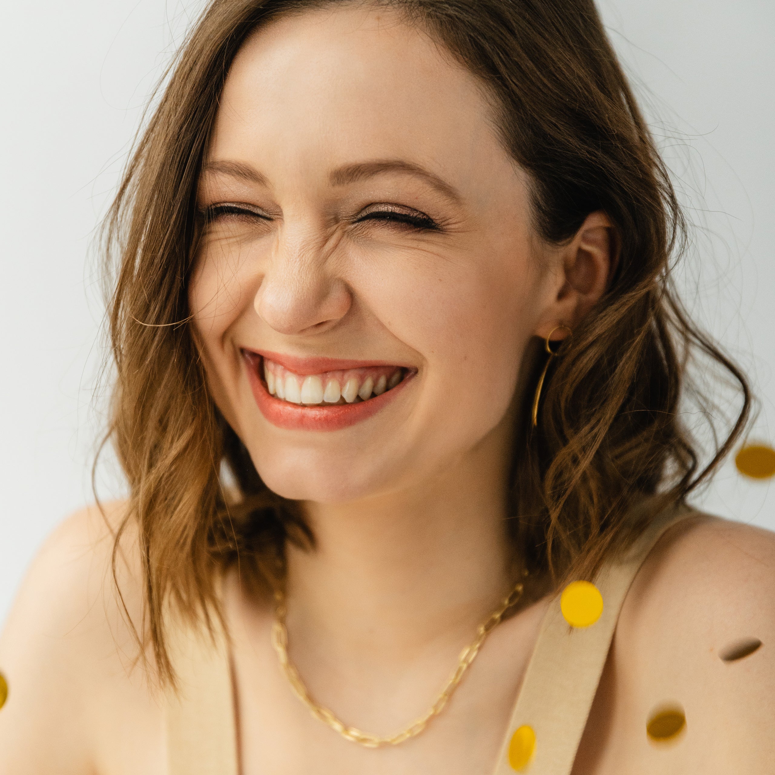 Kolczyki koła PARTY srebrne pozłacane