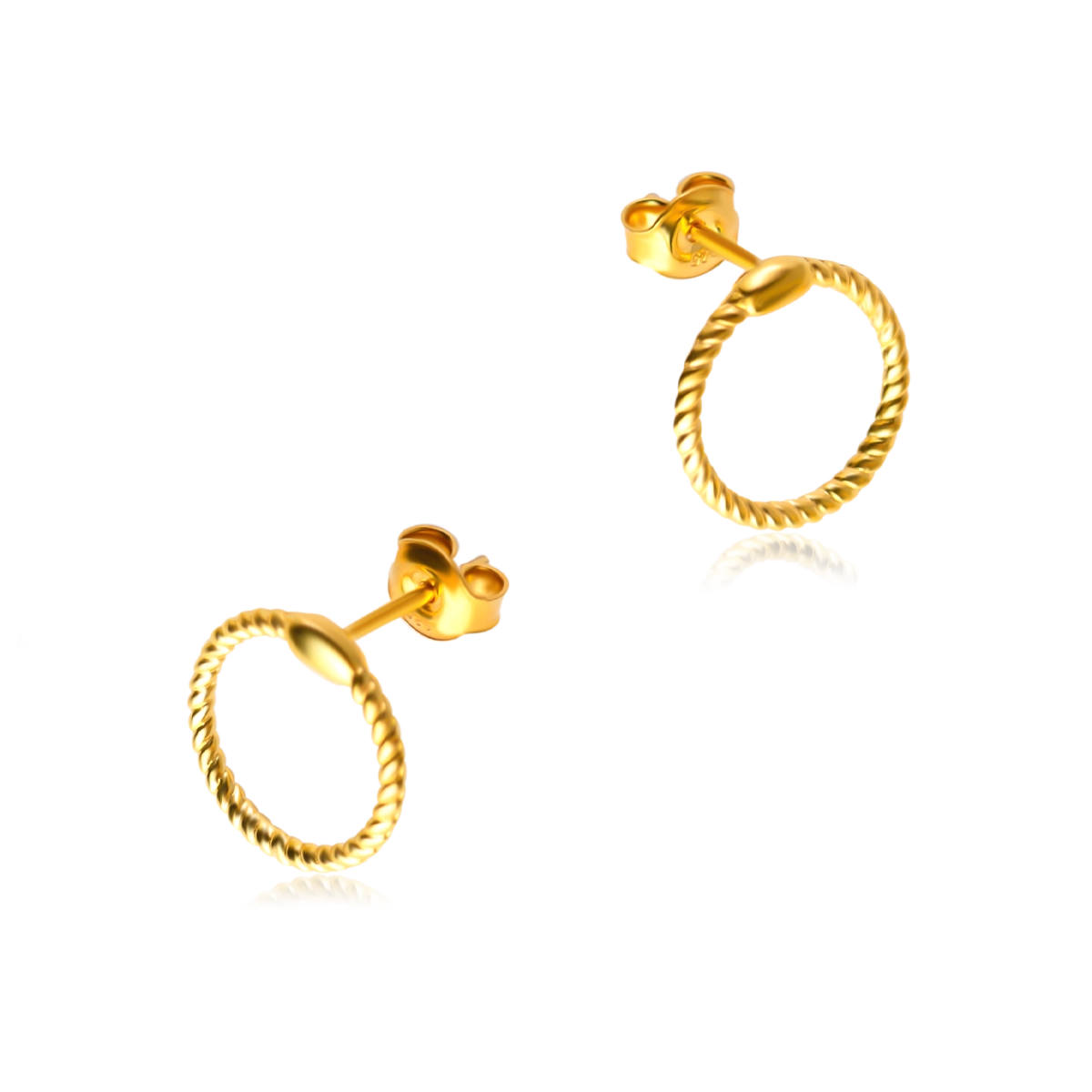 Kolczyki koła HELISA złote