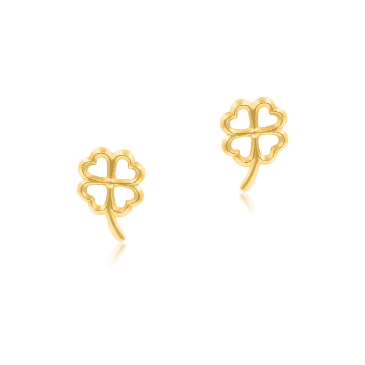 Kolczyki koniczynki CLOVER złote
