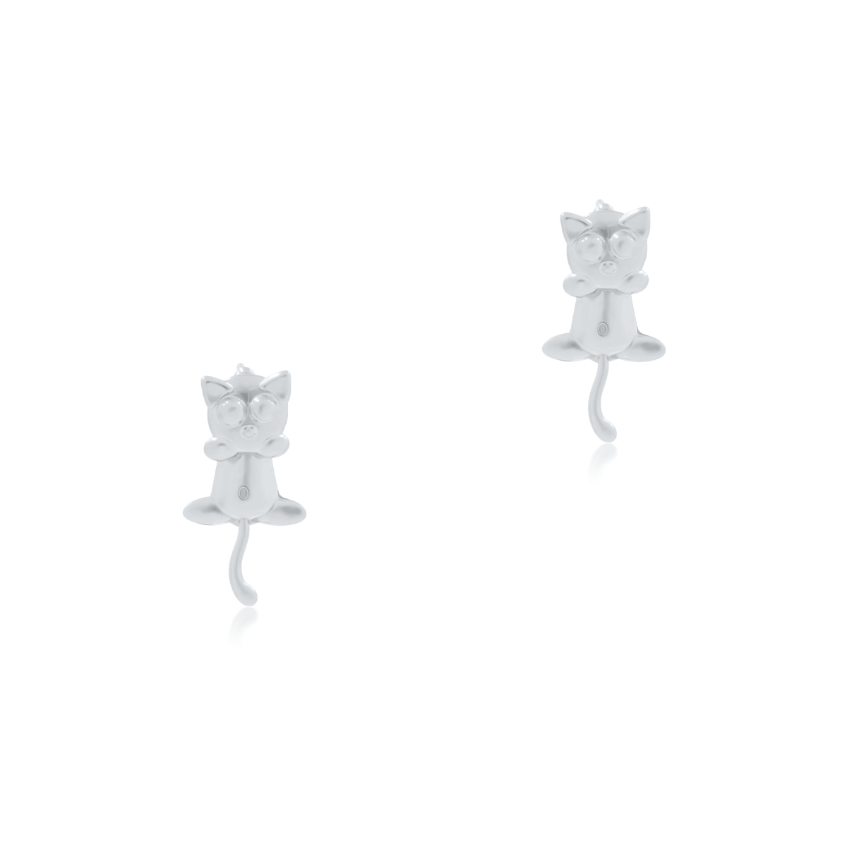 Kolczyki kotki CAT srebrne