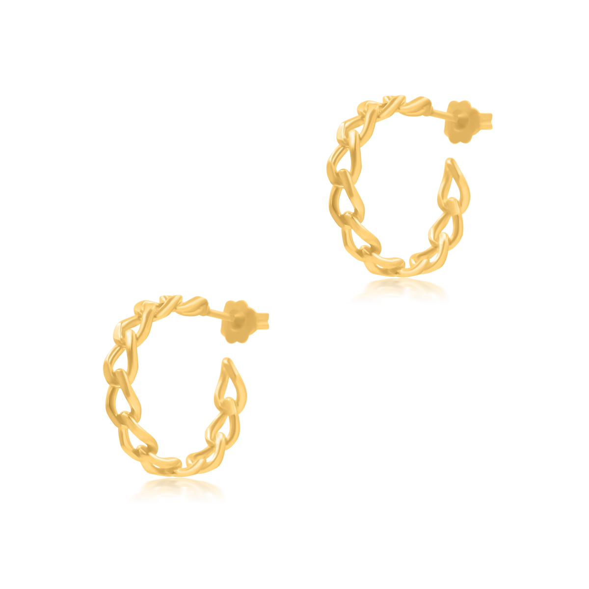 Kolczyki KATE srebrne pozłacane