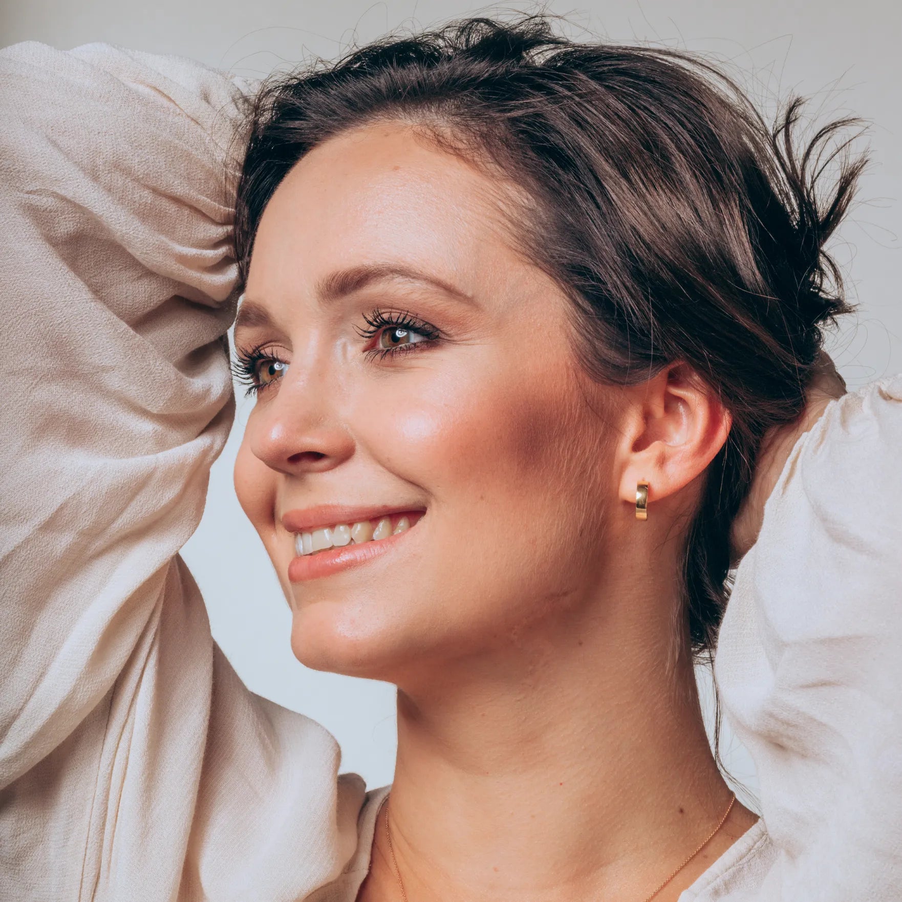 Kolczyki LARA srebrne pozłacane