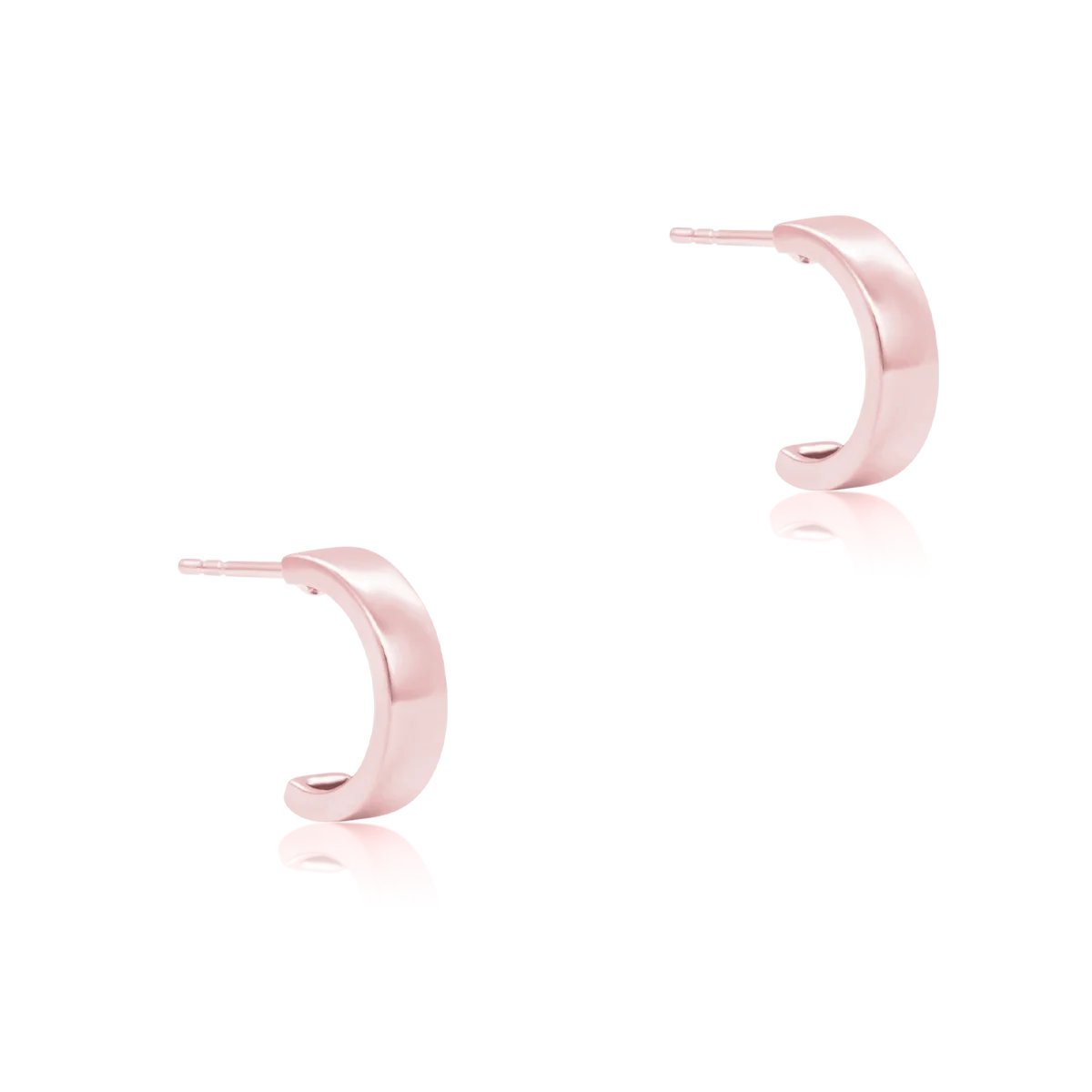 Kolczyki LARA srebrne pozłacane na różowo