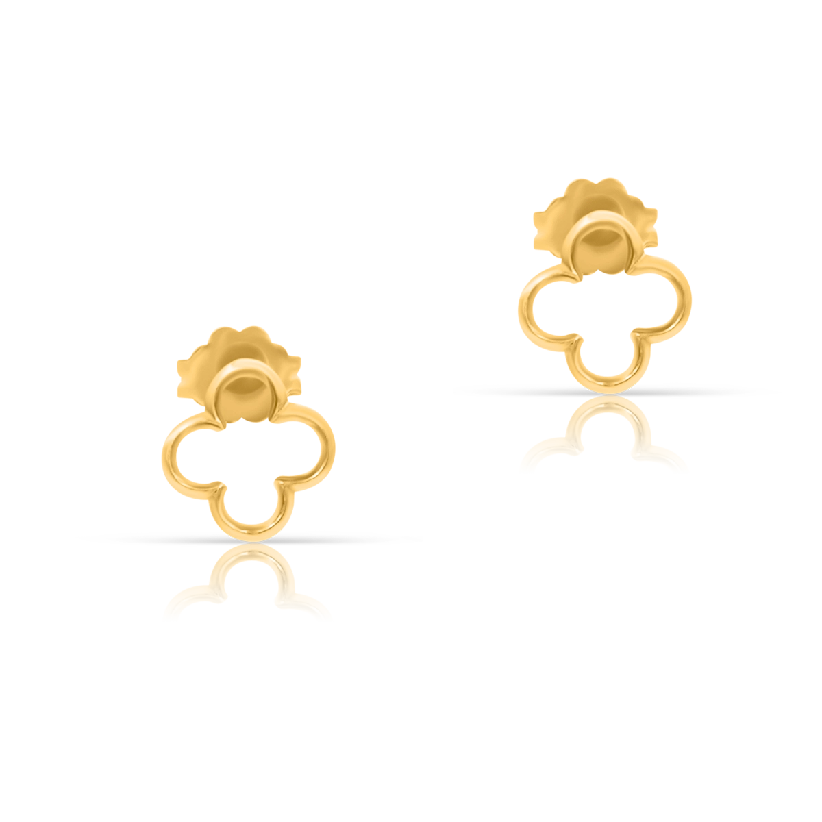 Kolczyki koniczyny LILY złote