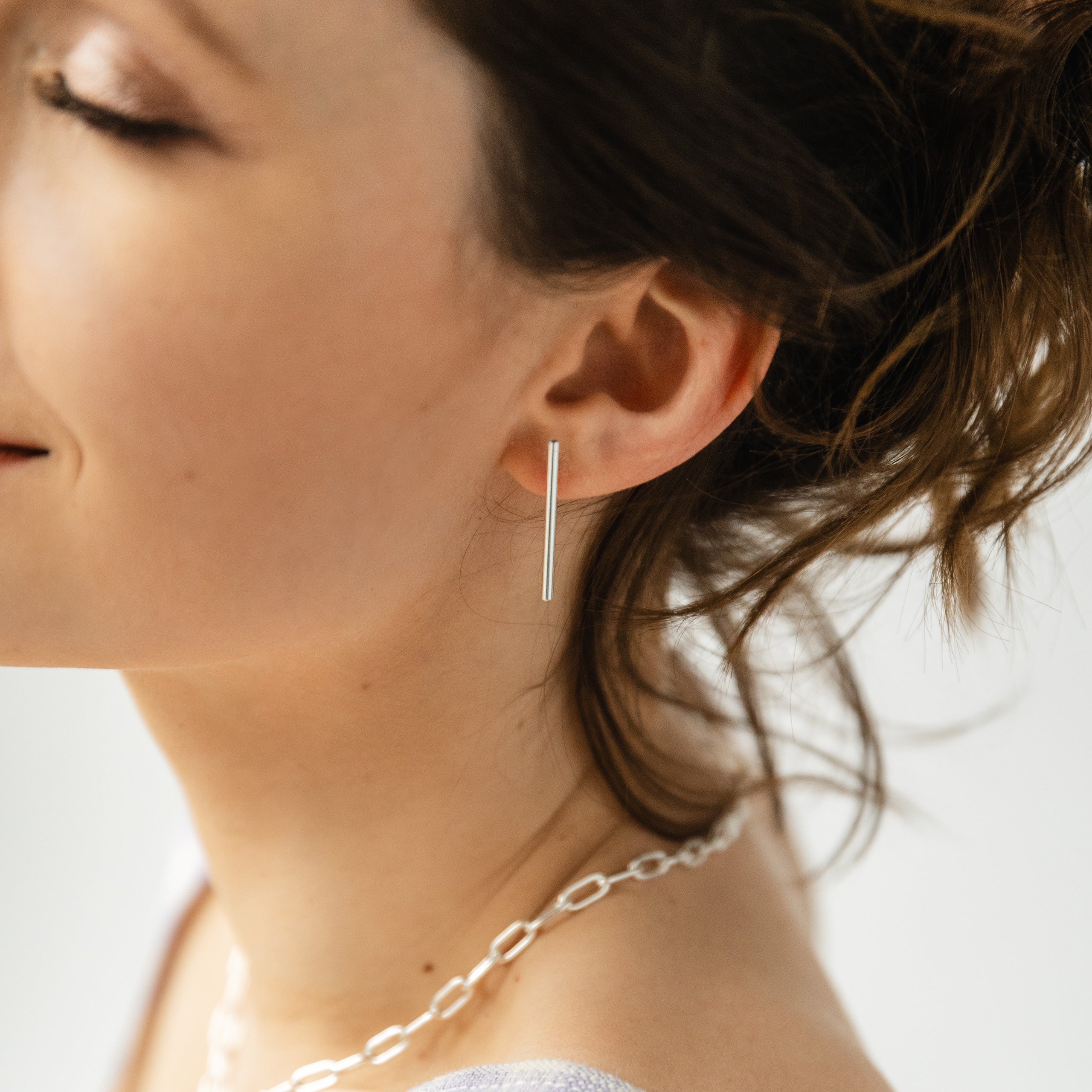 Kolczyki FUN srebrne