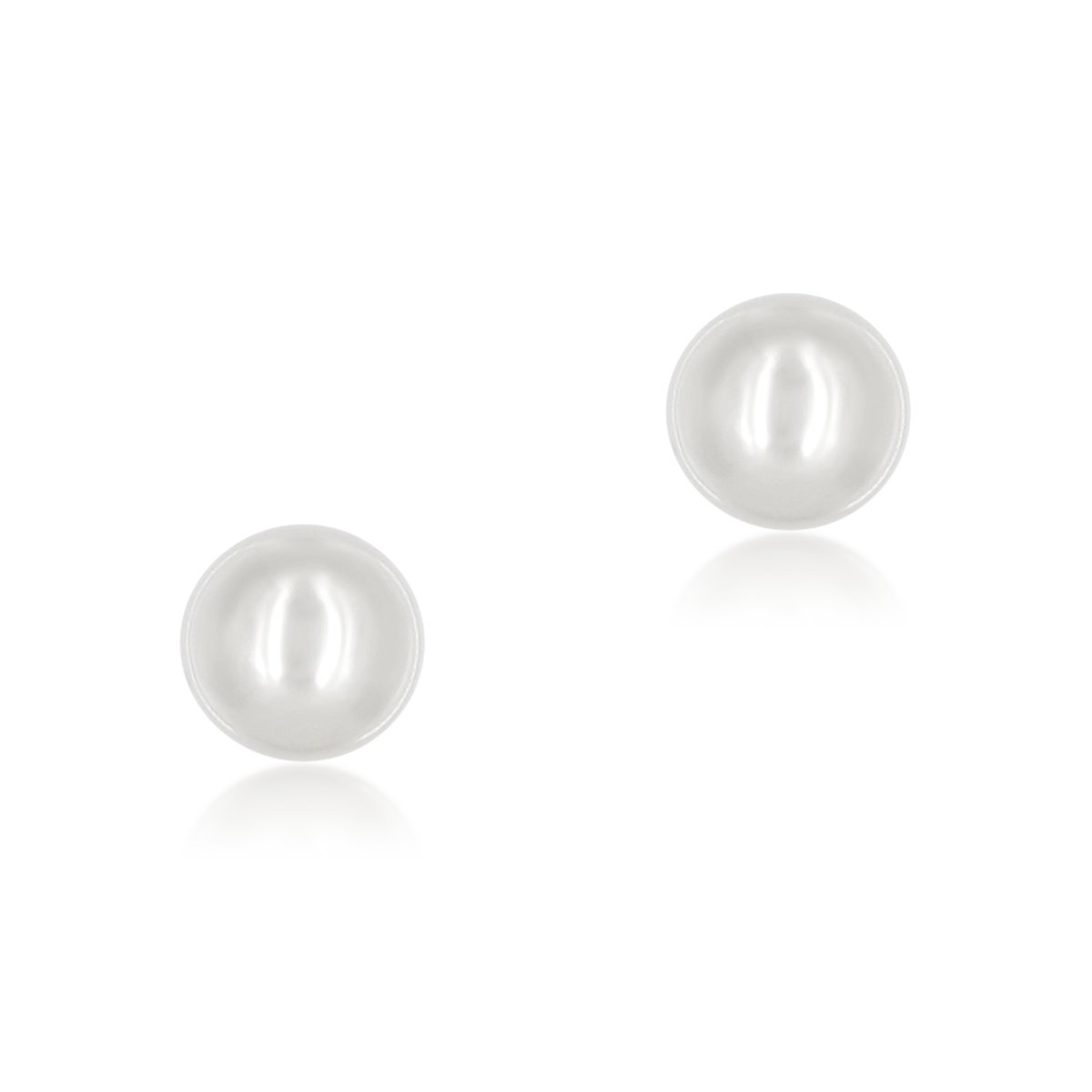 Kolczyki perły PEARLS srebrne pozłacane