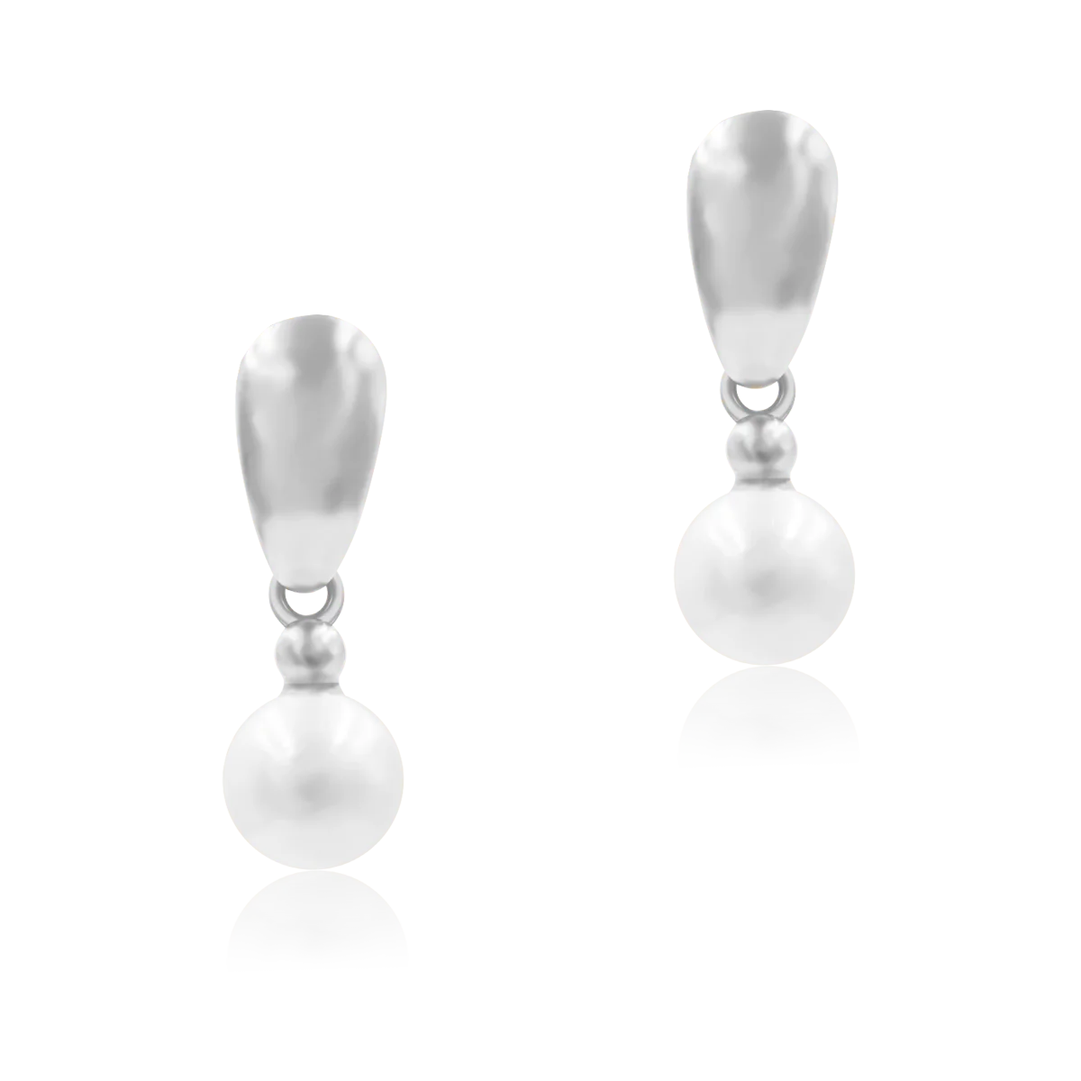 Kolczyki z perłą ELEGANT srebrne